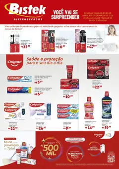 Bistek Supermercados ofertas Colgate - Pré-Visualização do folheto da loja Bistek Supermercados, válido de 22.04.2026
