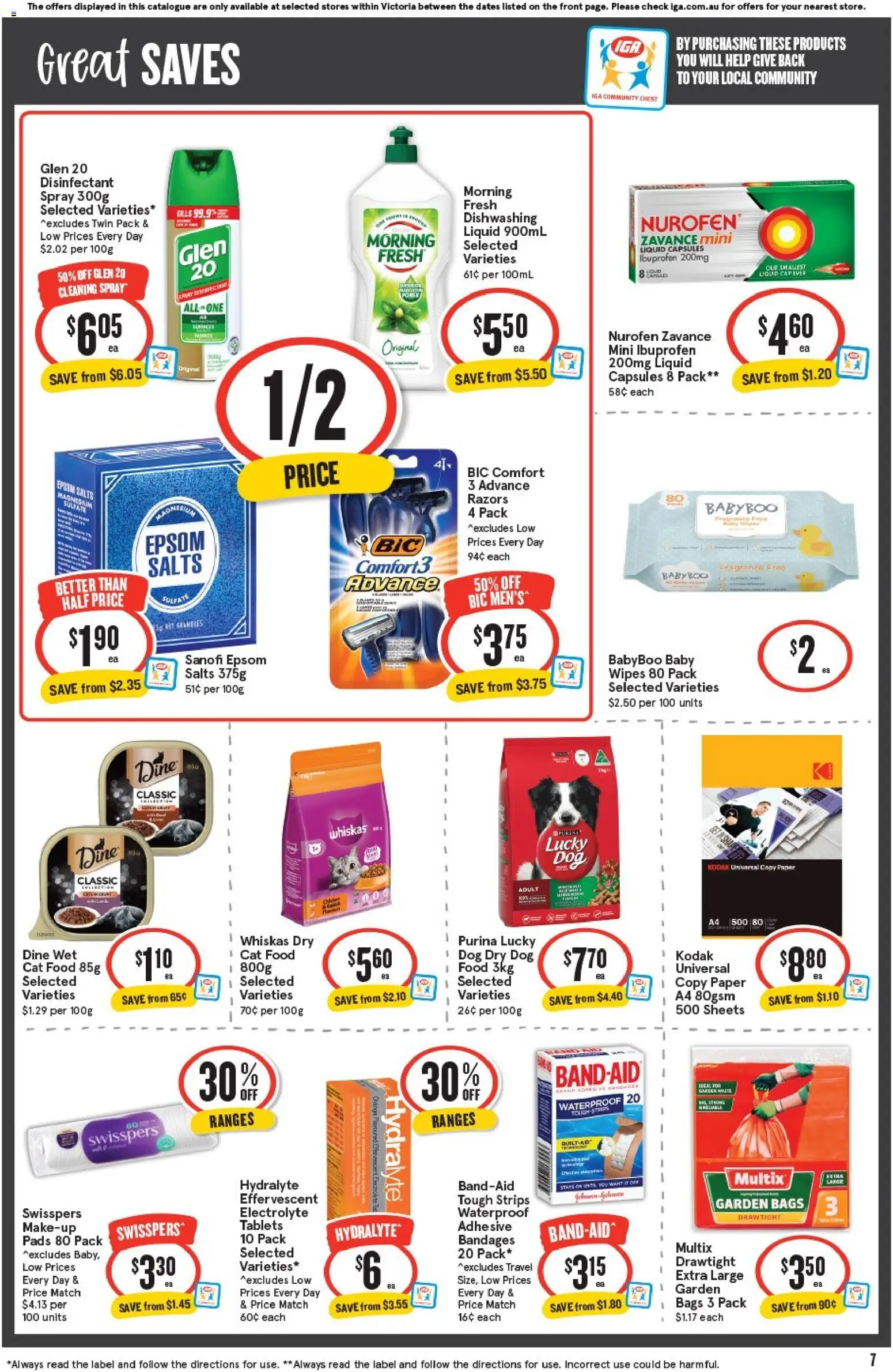 IGA catalogue - valid from 28.01.2026 | Page: 7 | Products: Flakes, Water, Tuna, Microwave