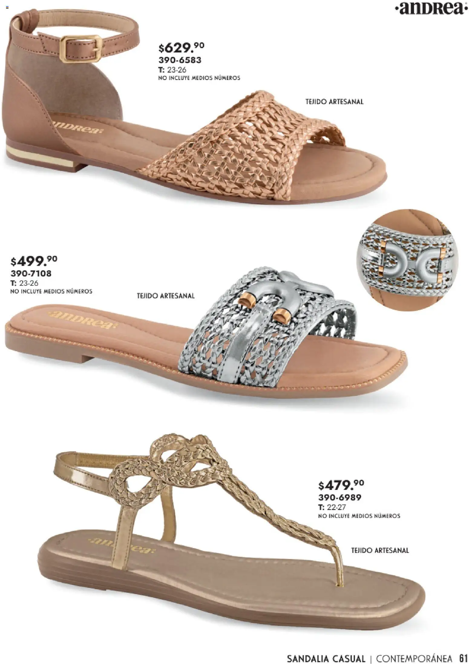 Nuevas ofertas de Andrea válidas en toda la República Mexicana desde el 25.01.2026. ¡Encuentra las mejores ofertas en Andrea catálogo Calzado Dama! | Página: 61