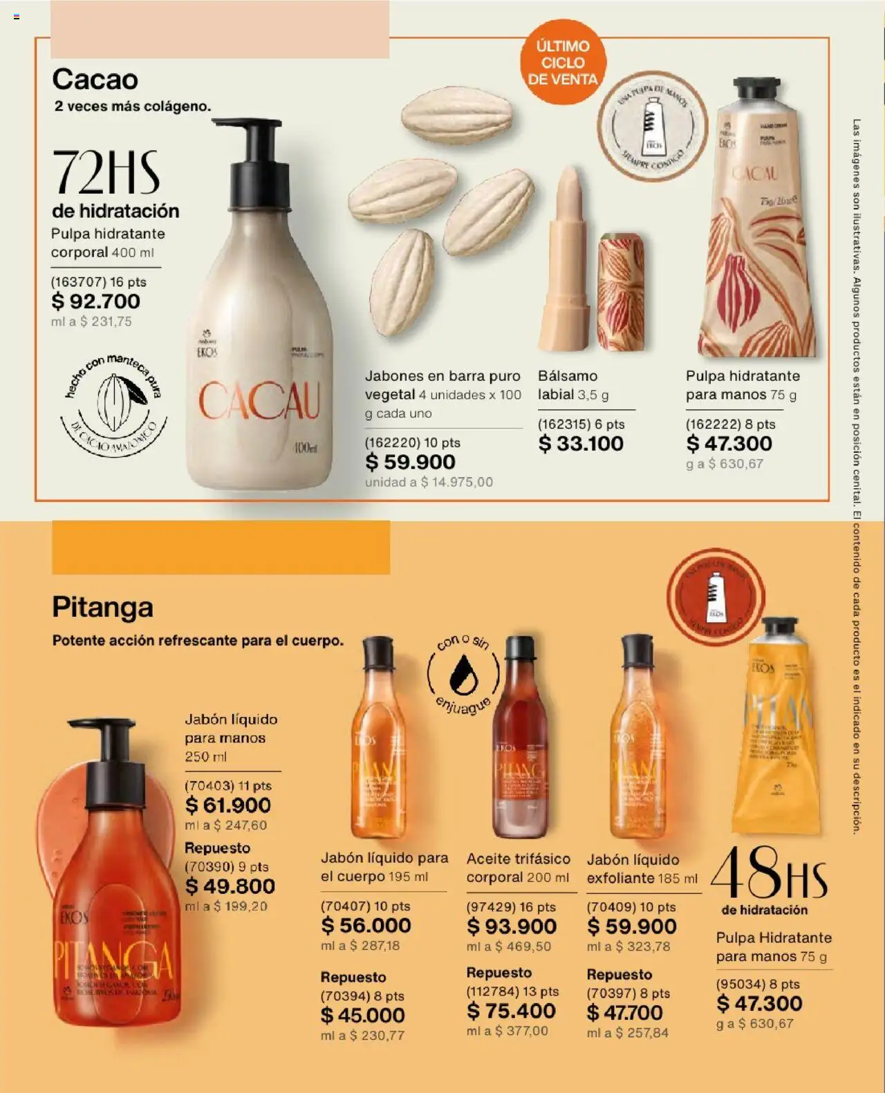 Natura revista - valida desde el 23.07.2025 | Página: 128 | Productos: Bálsamo, Jabón líquido, Jabón, Aceite