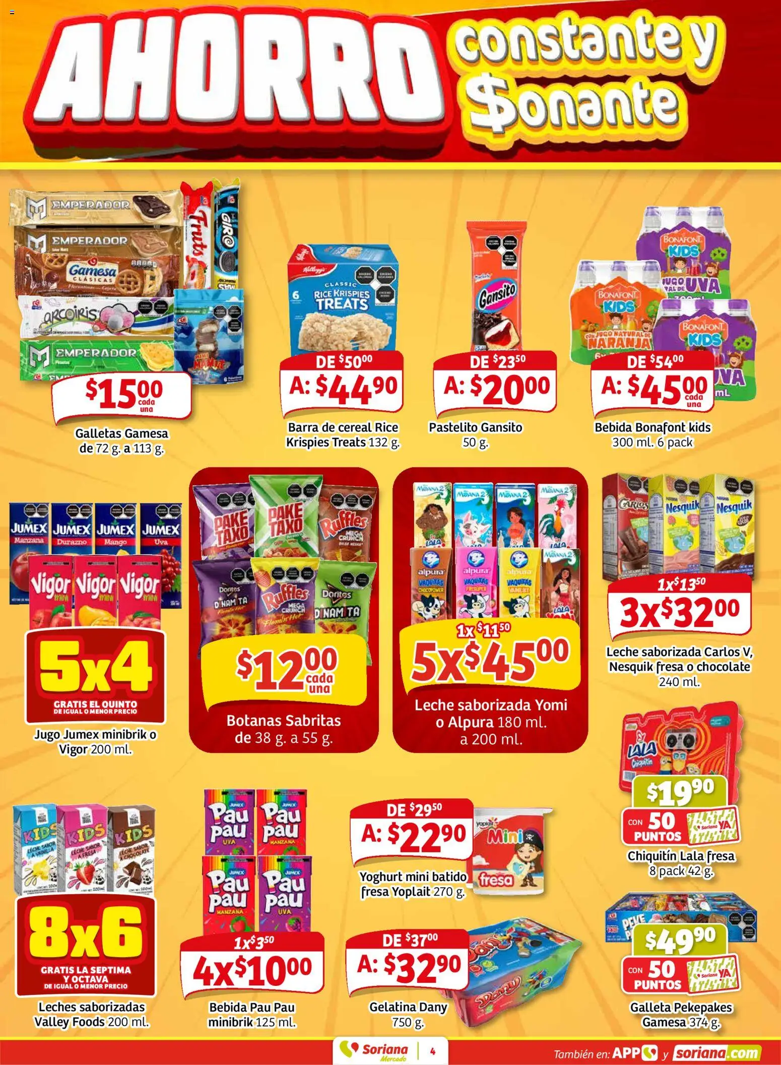 Nuevas ofertas de Soriana válidas en toda la República Mexicana desde el 02.01.2026. ¡Encuentra las mejores ofertas en Soriana - Pesito Valedor Mercado: Camp, Chia, Oax, Q. Roo, Tab, Yuc! | Página: 12 | Productos: Fresa, Chocolate, Galletas, Barra