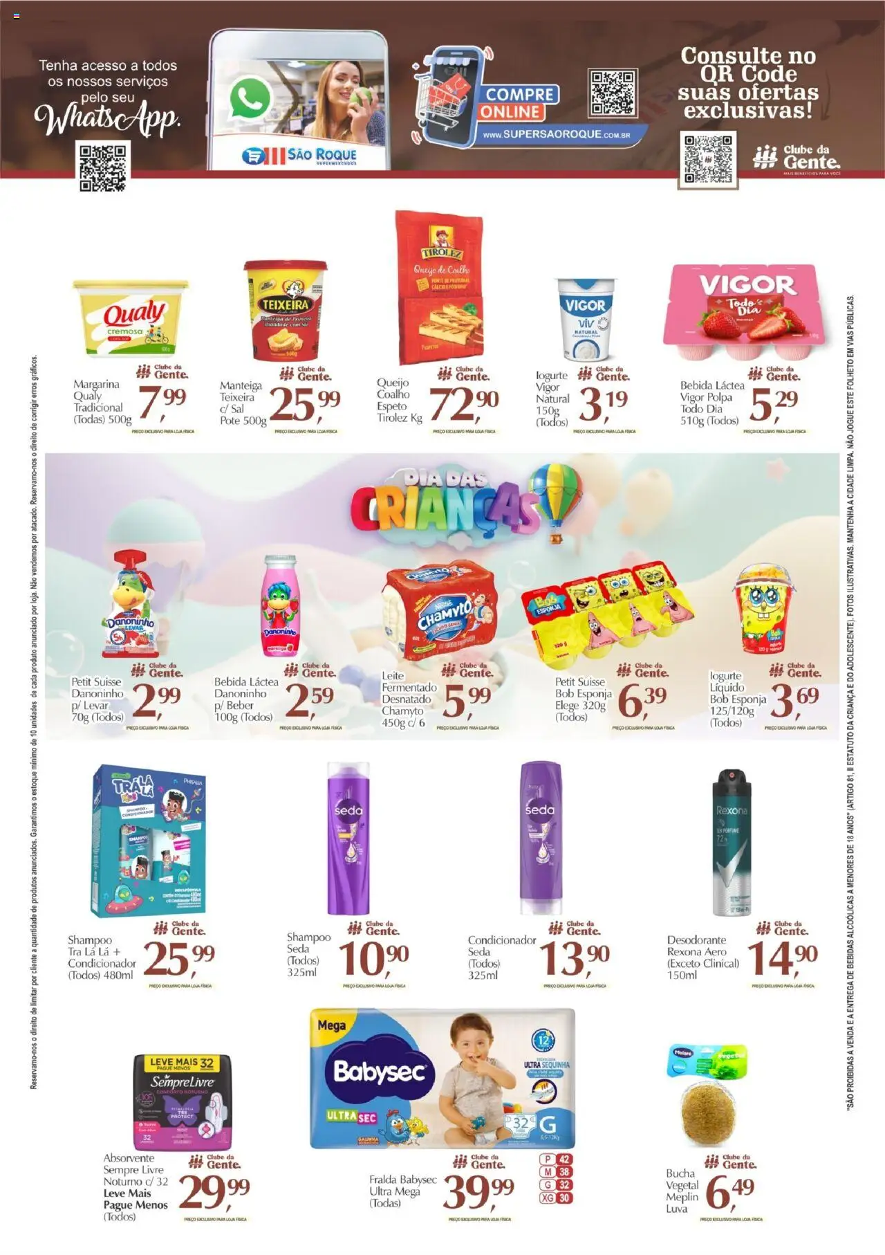 São Roque Supermercados Folheto - válido de 10.10.2025 | Página: 5 | Produtos: Condicionador, Desodorante, Leite, Sal