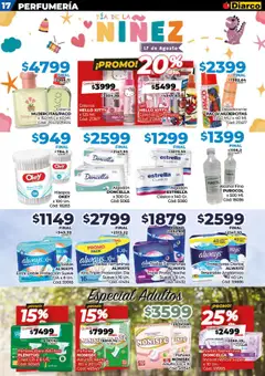 Diarco ofertas │ válido desde el 11.08.2025 | Página: 17 | Productos: Toallas, Desodorante, Pañales, Protectores diarios