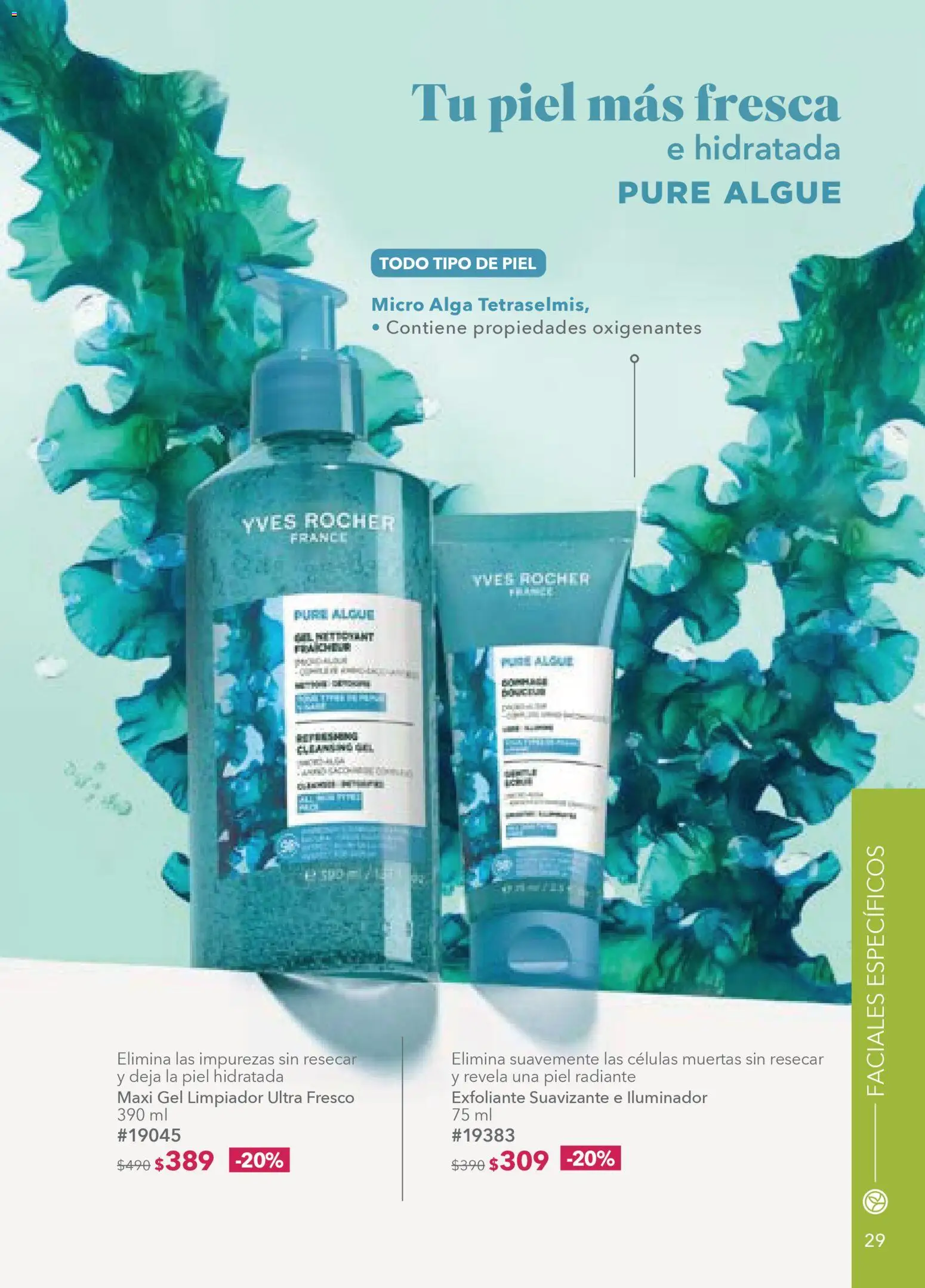 Nuevas ofertas de Yves Rocher válidas en toda la República Mexicana desde el 24.03.2026. ¡Encuentra las mejores ofertas en Yves Rocher campaña 5 2026! | Página: 29 | Productos: Iluminador, Suavizante, Limpiador, Radiante
