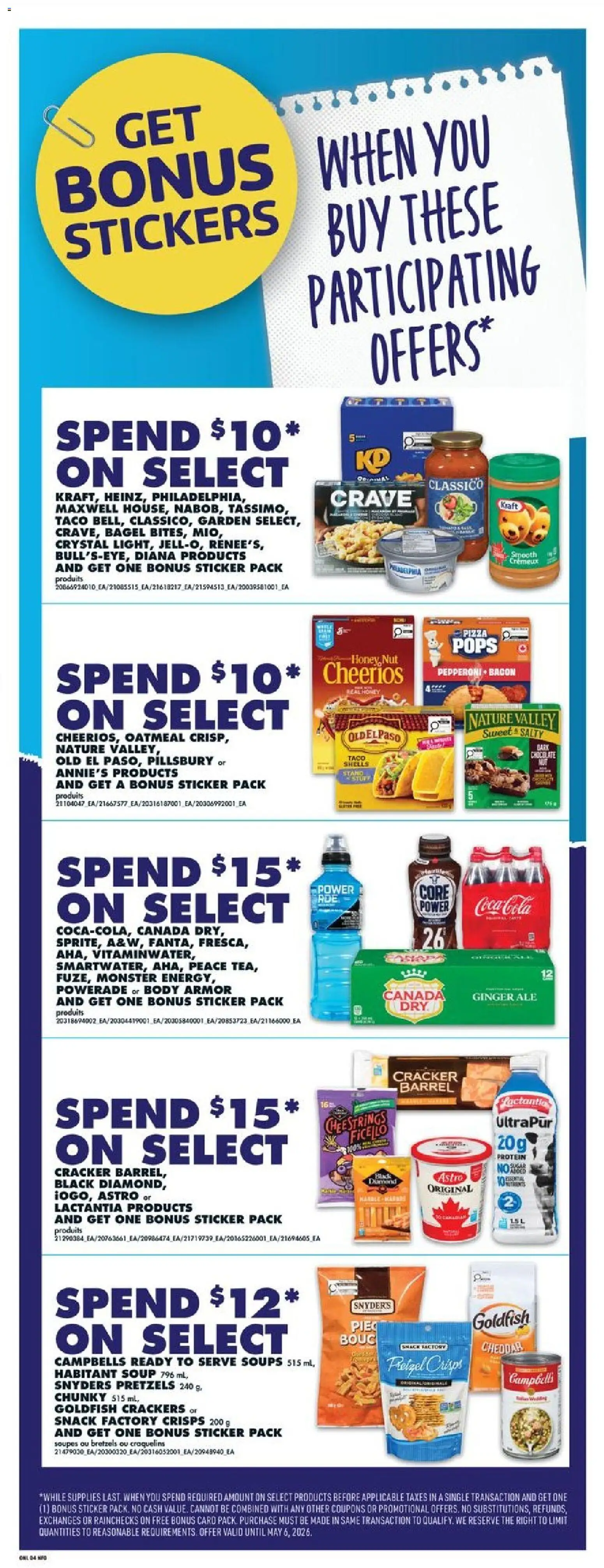 No Frills flyer valid from 09.04.2026 | Page: 10 | Products: Tea, Pizza