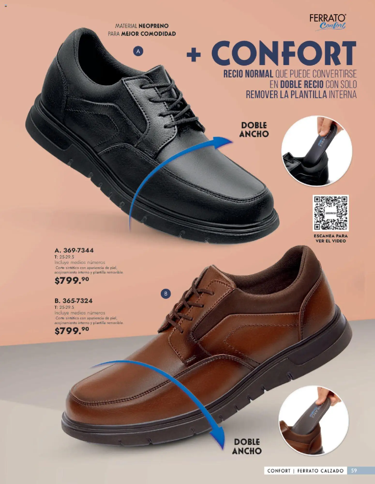 Nuevas ofertas de Andrea válidas en toda la República Mexicana desde el 25.01.2026. ¡Encuentra las mejores ofertas en Andrea catálogo Calzado Caballero! | Página: 59 | Productos: Video