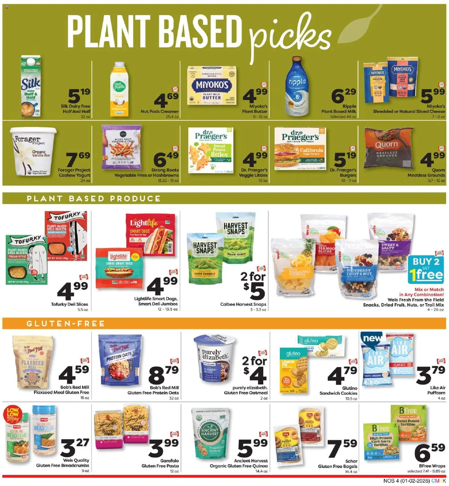 Weis Natural & Living - valid from 02.01.2026 | Page: 4 | Products: Bed, Butter, Yogurt, 2人掛けソファ