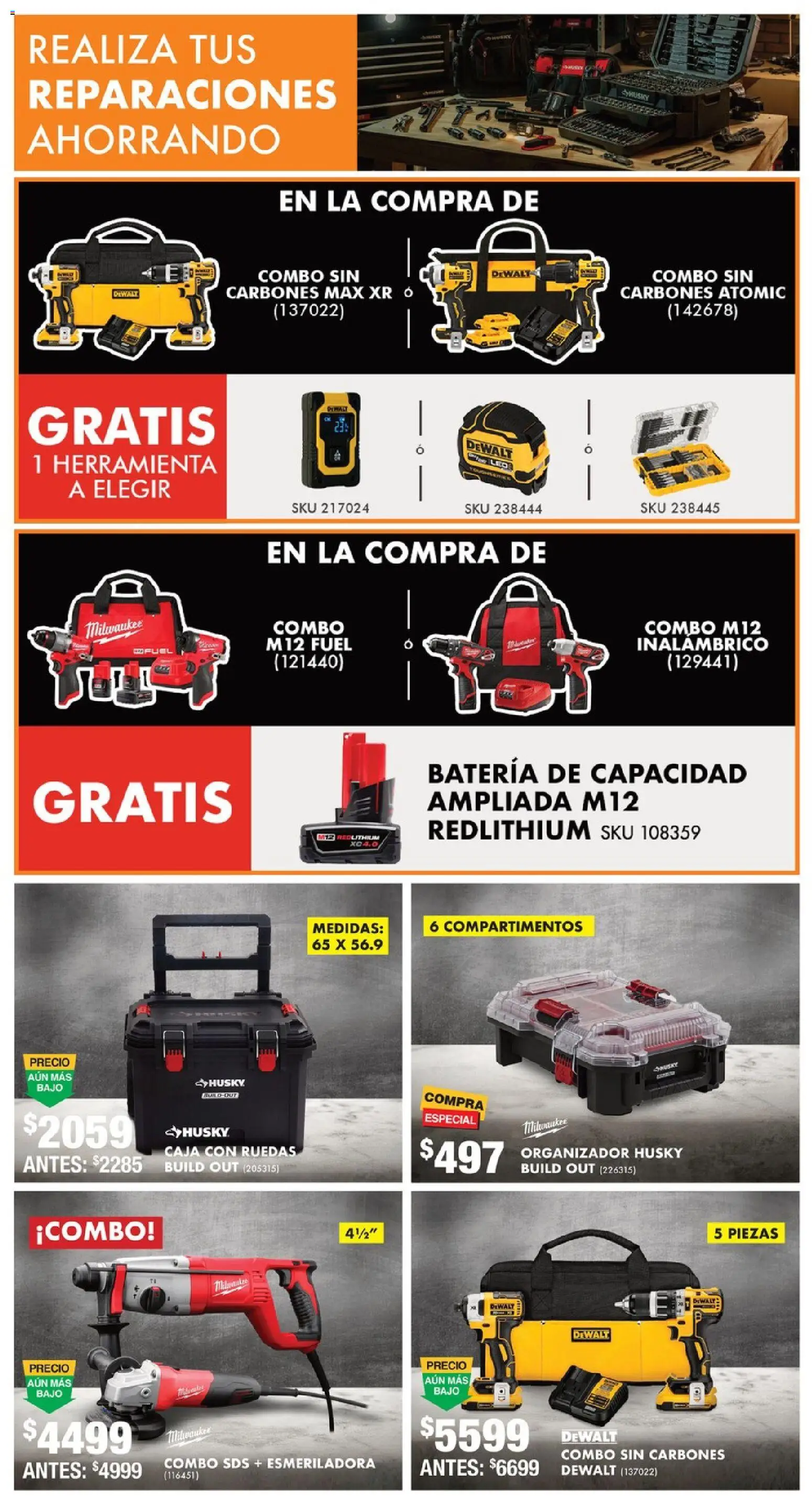 Nuevas ofertas de Home Depot válidas en toda la República Mexicana desde el 16.04.2026. ¡Encuentra las mejores ofertas en Home Depot catálogo! | Página: 16 | Productos: Organizador, Caja, Batería