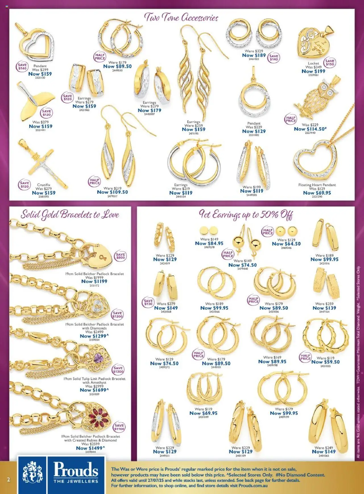 Prouds The Jewellers catalogue - valid from 30.06.2025 | Page: 2 | Products: Bracelet, Diamond, Pendant, Accessories
