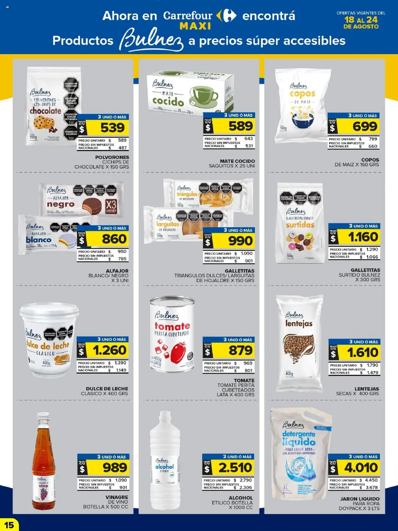 Carrefour Maxi catálogo - CABA │ válido desde el 18.08.2025 | Página: 15 | Productos: Copos, Jabón líquido, Espuma, Leche