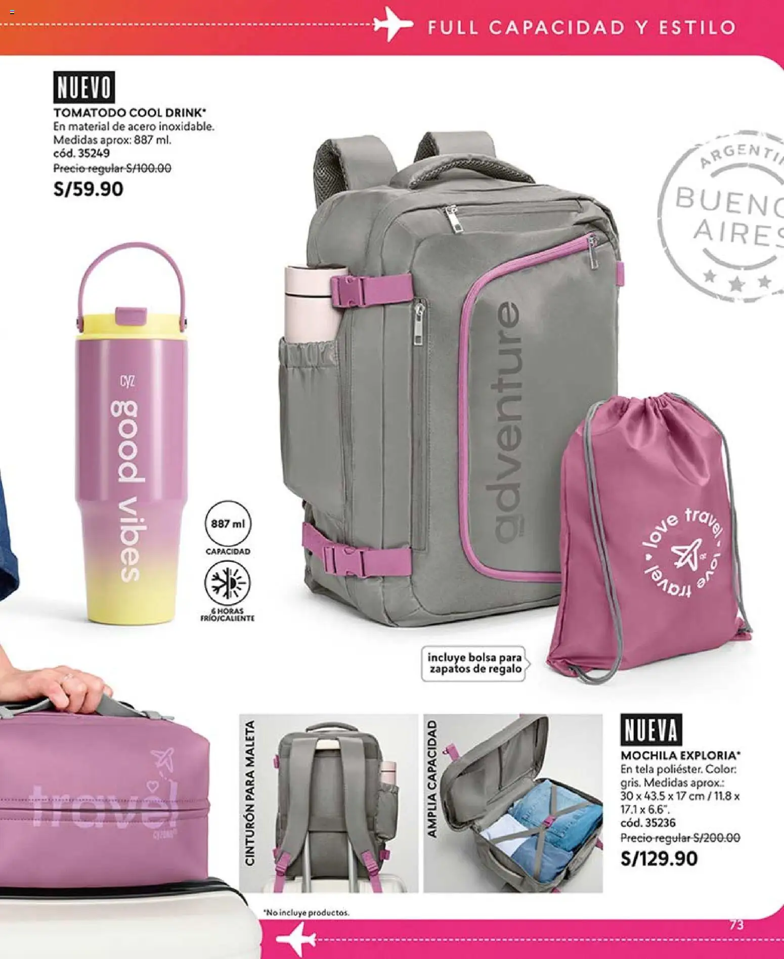Catálogo CyZone válido desde 21.02.2026 | Página: 73 | Productos: Mochila, Maleta, Cinturón, Bolsa