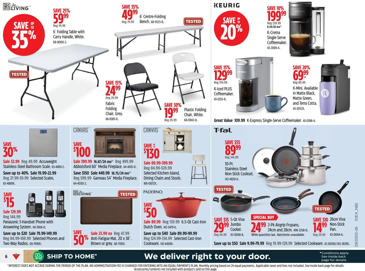 Canadian Tire flyer valid from 08.01.2026 | Page: 6 | Products: Phone, Table