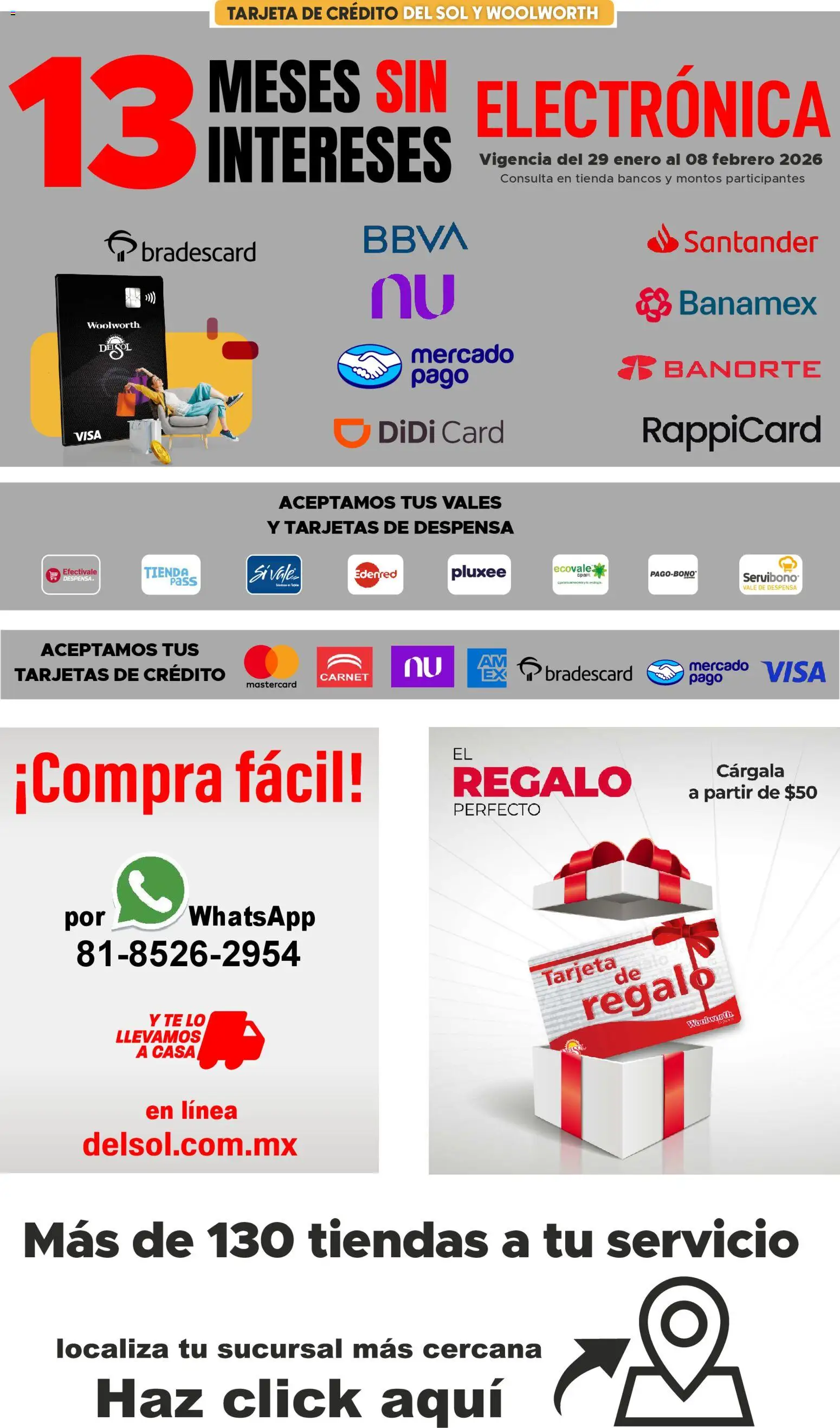 Nuevas ofertas de Del Sol y Woolworth válidas en toda la República Mexicana desde el 29.01.2026. ¡Encuentra las mejores ofertas en Del Sol y Woolworth catálogo Ofertas de Campeonato! | Página: 17 | Productos: Despensa, Té