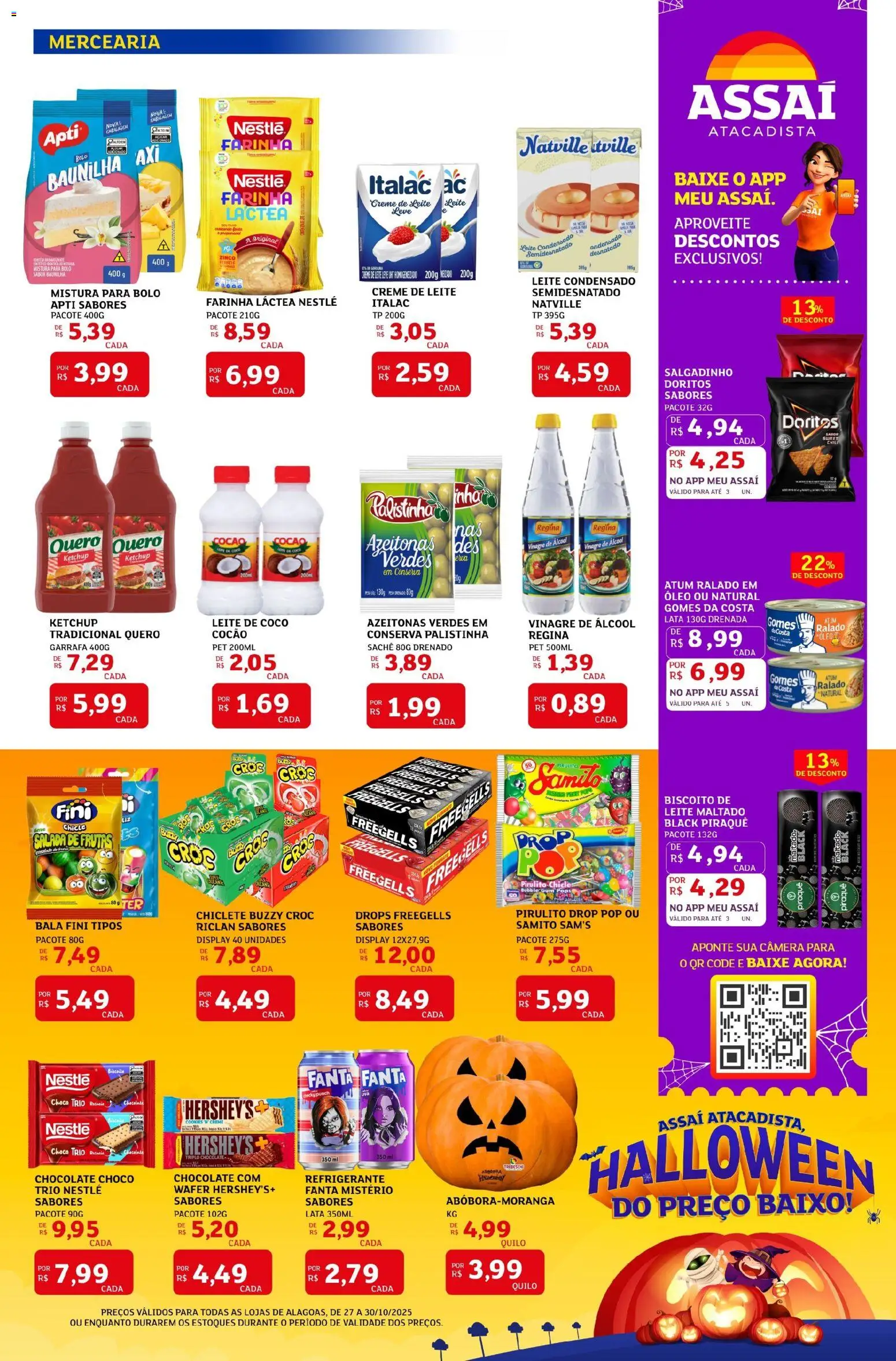 Assaí Atacadista Folheto - válido de 27.10.2025 | Página: 3 | Produtos: Coco, Bolo, Leite condensado, Leite de coco