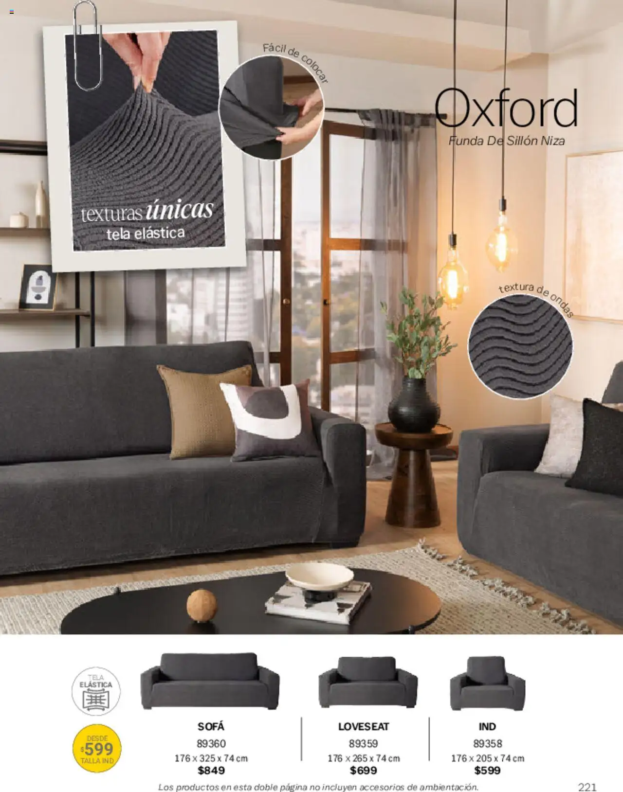 Nuevas ofertas de Vianney válidas en toda la República Mexicana desde el 07.03.2025. ¡Encuentra las mejores ofertas en Vianney catálogo Primavera! | Página: 225 | Productos: Sofá, Sillón, Funda