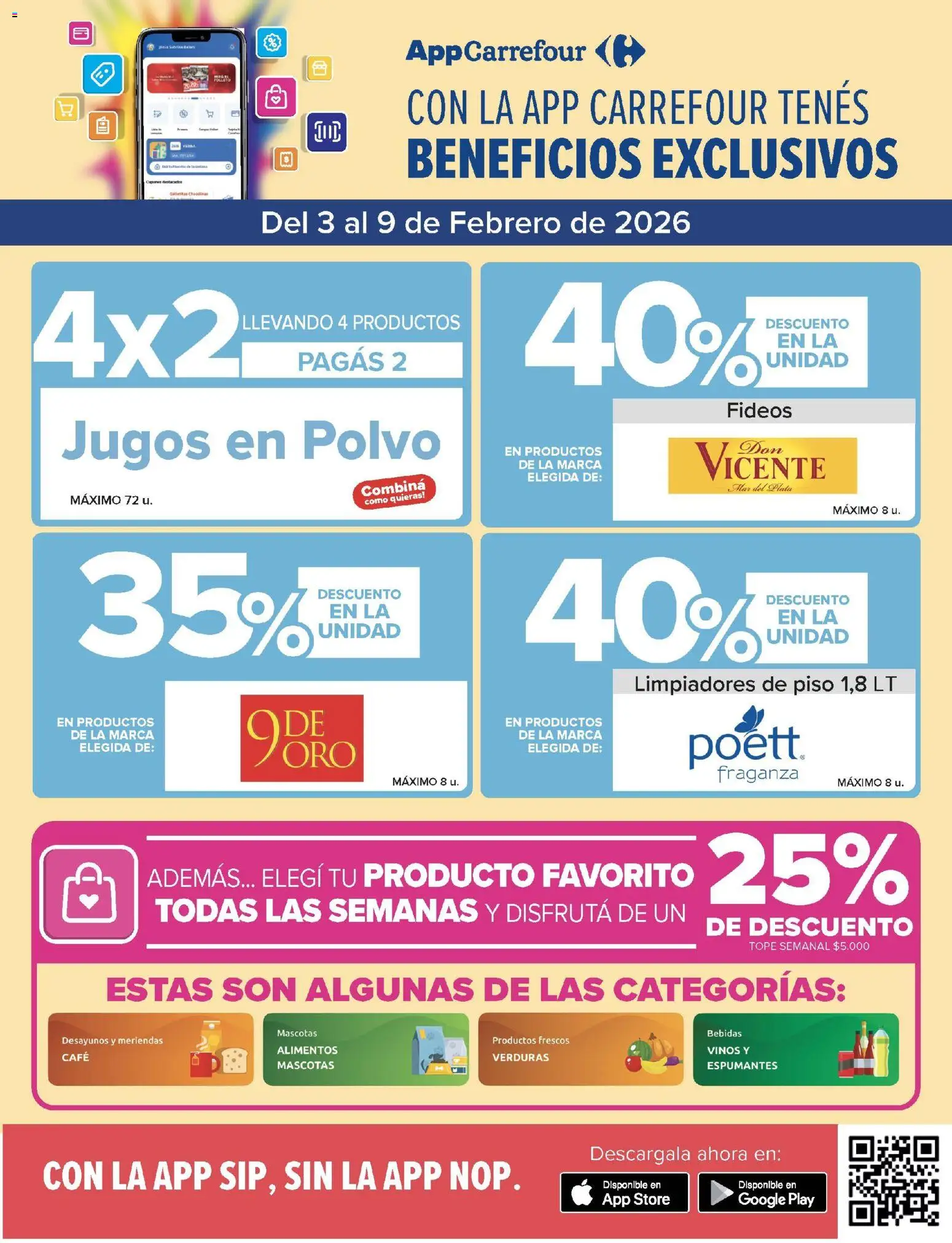 Carrefour Market catálogo │ válido desde el 03.02.2026 | Página: 2 | Productos: Polvo, Café, Fideos