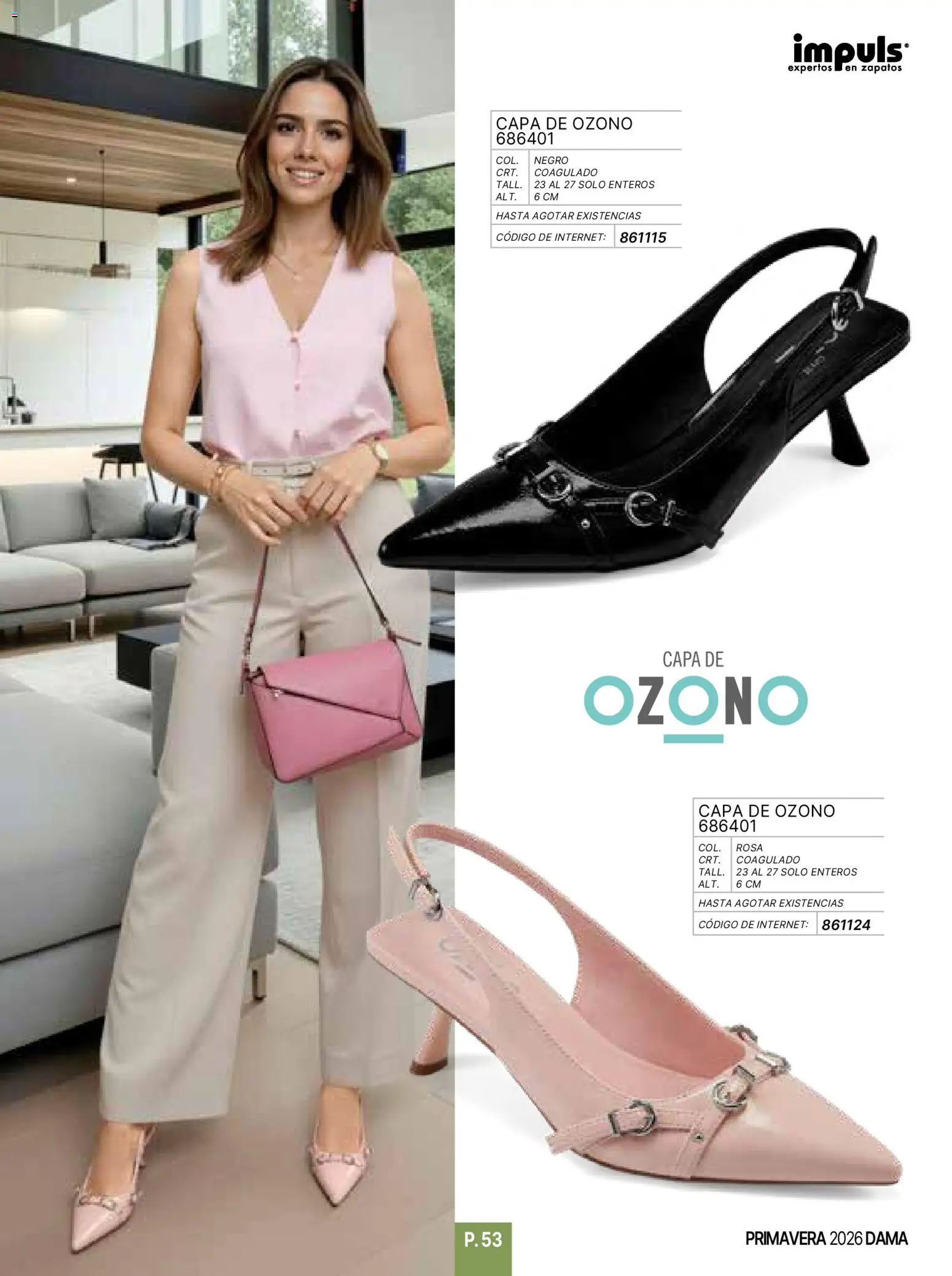 Nuevas ofertas de Impuls válidas en toda la República Mexicana desde el 01.01.2026. ¡Encuentra las mejores ofertas en Impuls catálogo Primavera! | Página: 55 | Productos: Zapatos