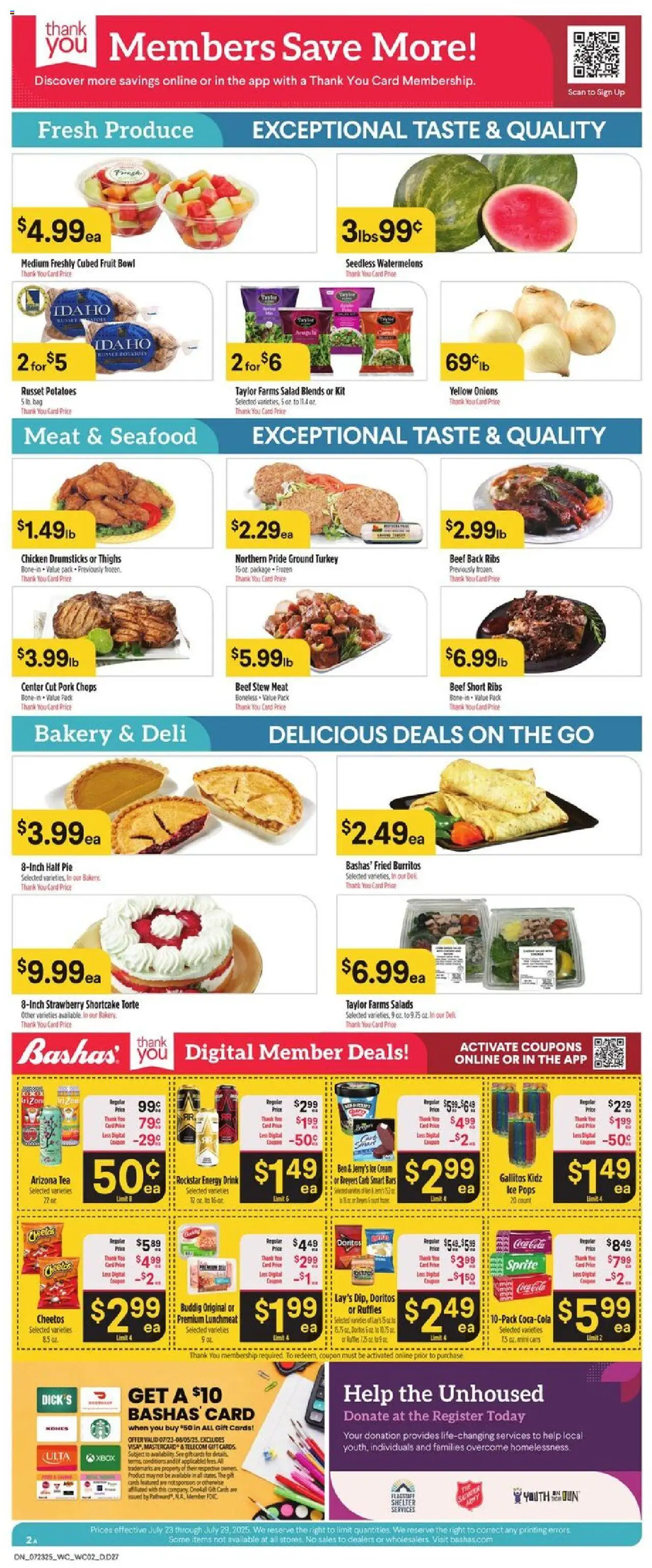 Basha's Dine  - valid from 23.07.2025 | Page: 2 | Products: Bakery, Pork, Ice cream, Bag