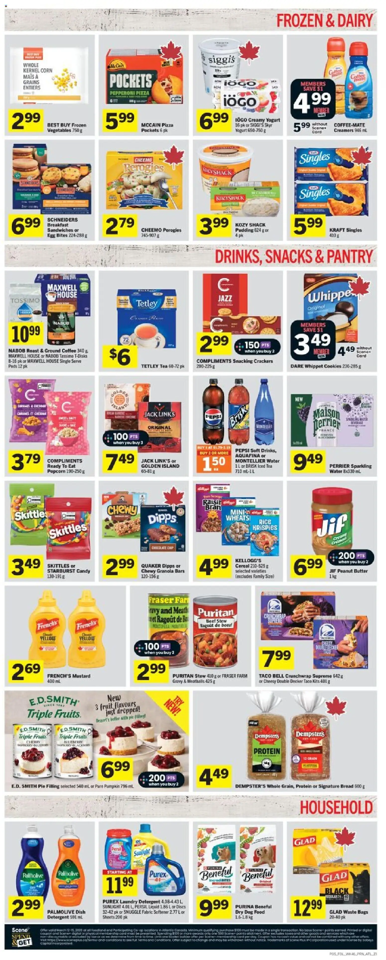 Foodland flyer valid from 12.03.2026 | Page: 6 | Products: Beef, Cookies, Yogurt, Bread