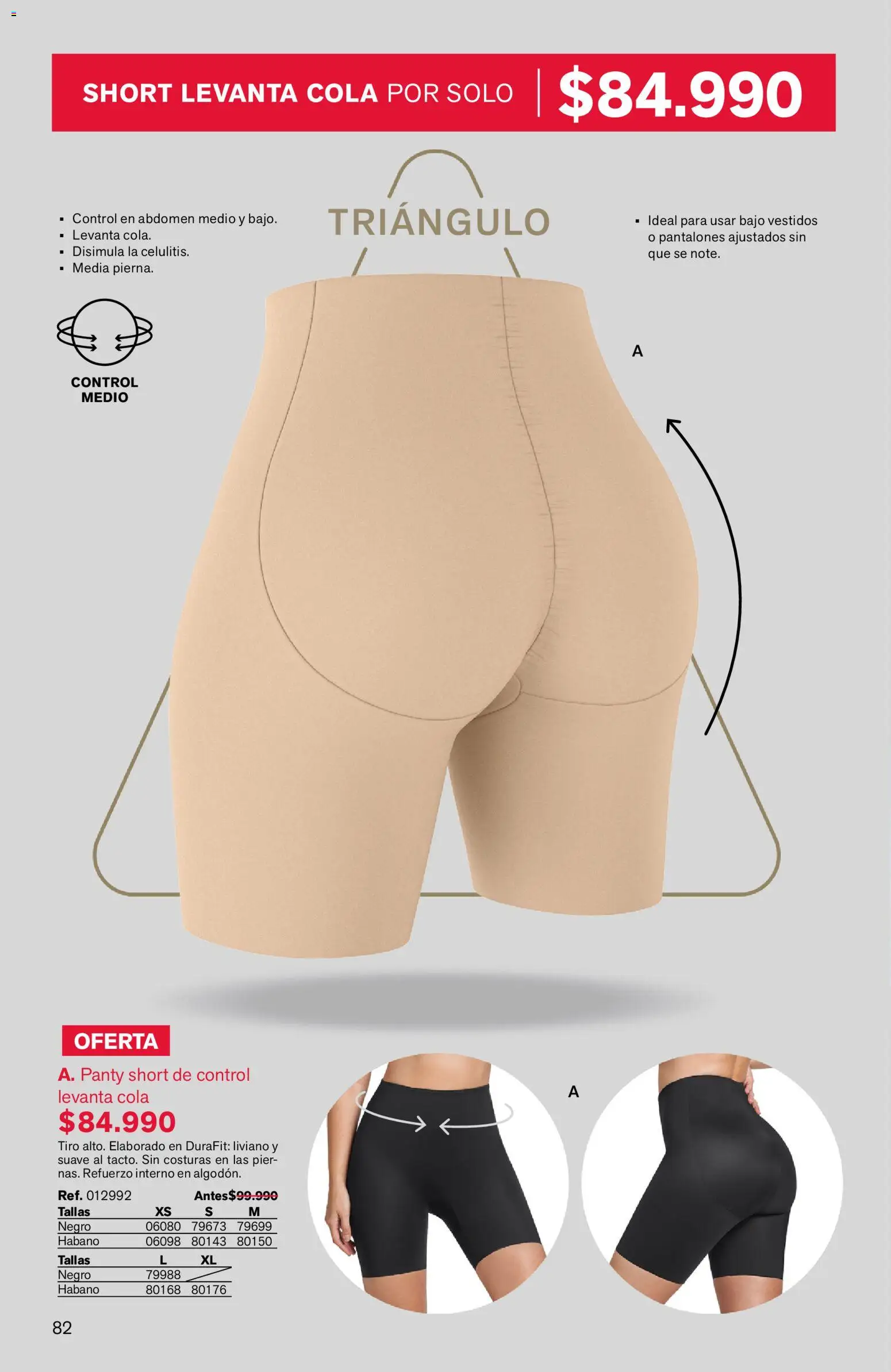 Leonisa revista - valida desde el 03.04.2026 | Página: 82 | Productos: Short, Pantalones