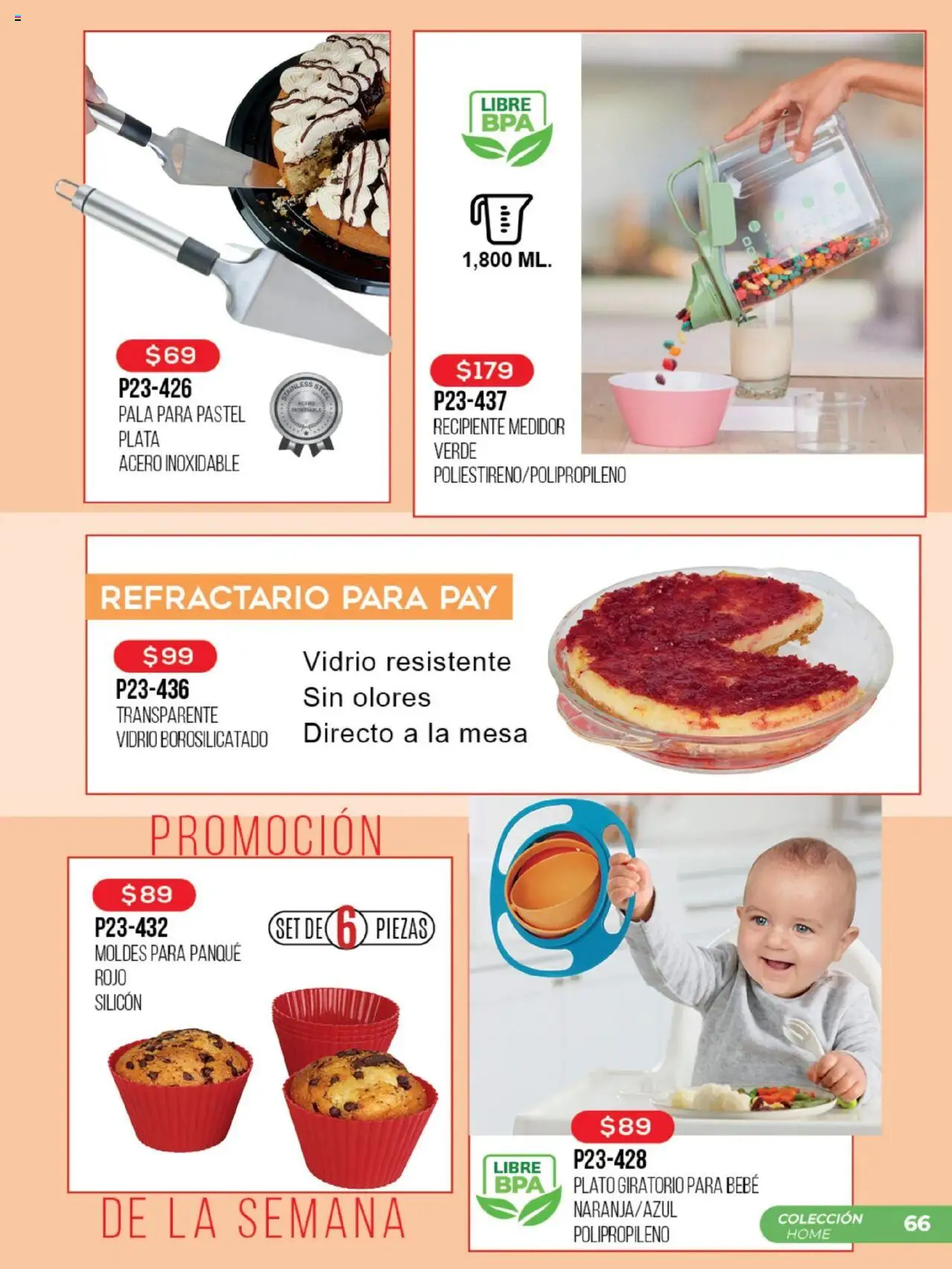 Nuevas ofertas de Cklass válidas en toda la República Mexicana desde el 01.10.2025. ¡Encuentra las mejores ofertas en Cklass - Catálogo Promoción De La Semana! | Página: 67 | Productos: Pala, Pastel, Mesa