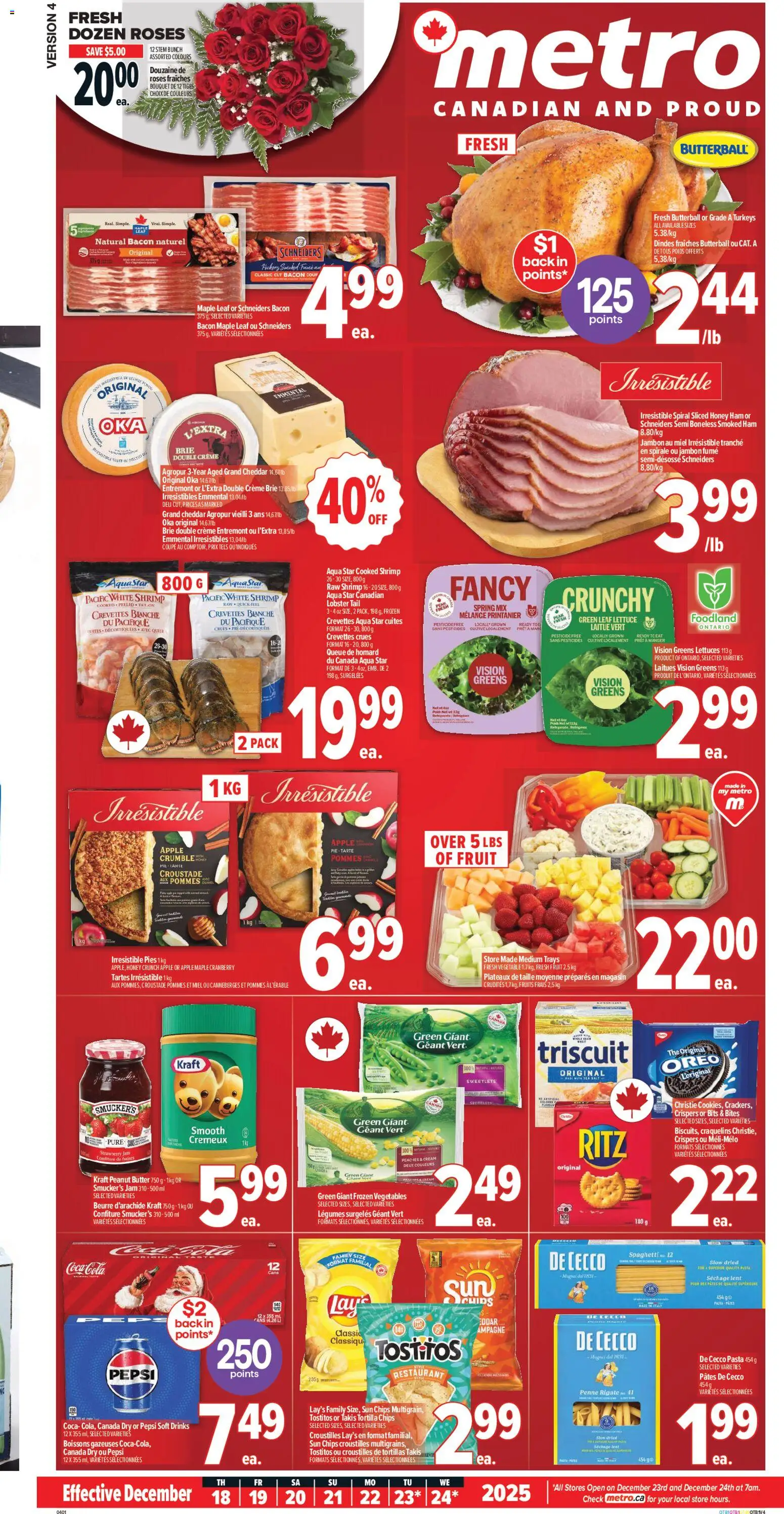 Metro flyer valid from 18.12.2025 | Page: 2 | Products: Pasta, Chips, Cream, Butter