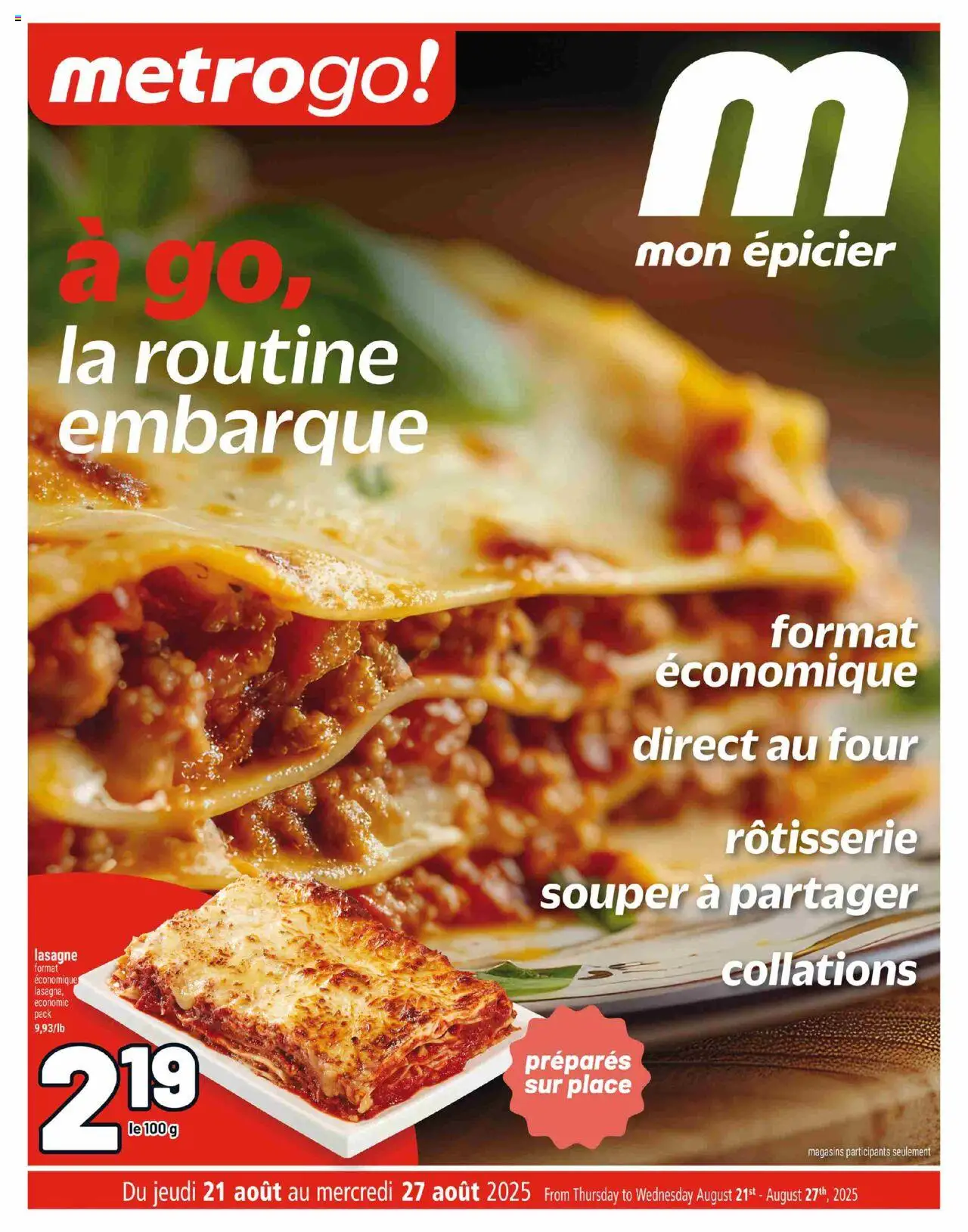 Metro flyer valid from 21.08.2025 | Page: 1