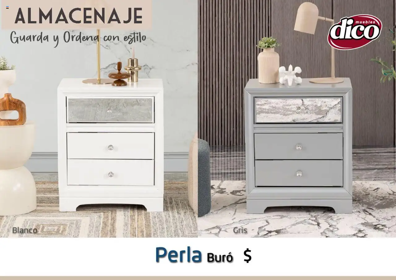 Nuevas ofertas de Muebles Dico válidas en toda la República Mexicana desde el 12.02.2025. ¡Encuentra las mejores ofertas en Muebles Dico catálogo Almacenaje! | Página: 9 | Productos: Buró