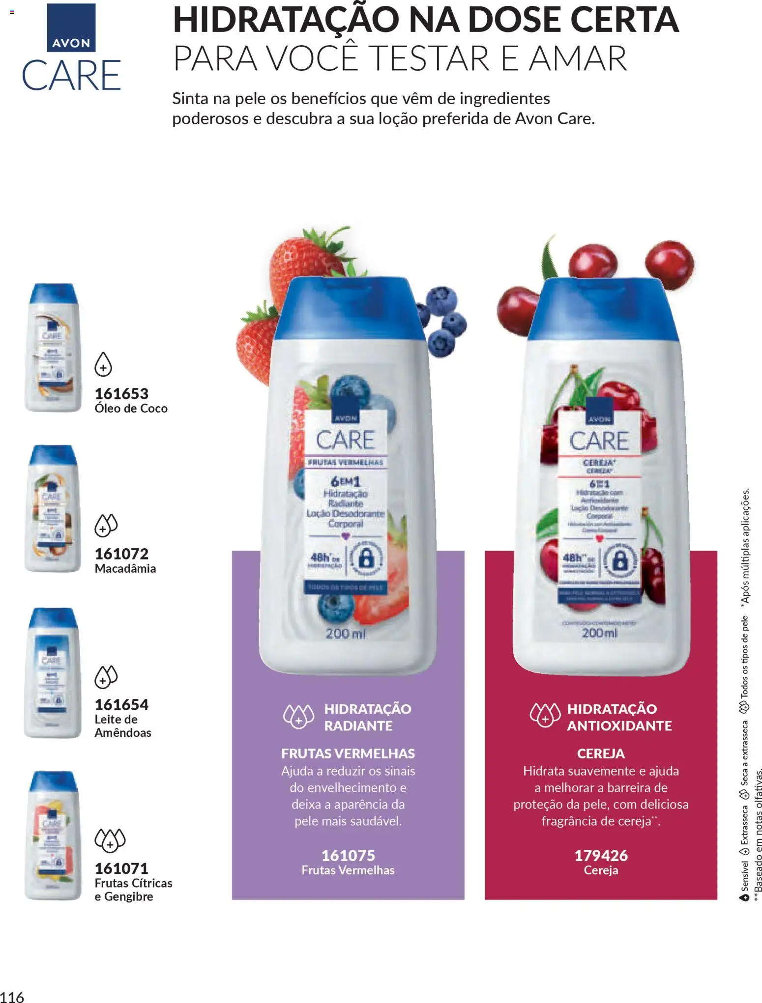 Avon Folheto - válido de 18.02.2026 | Página: 116 | Produtos: Coco, Cereja, Desodorante, Leite