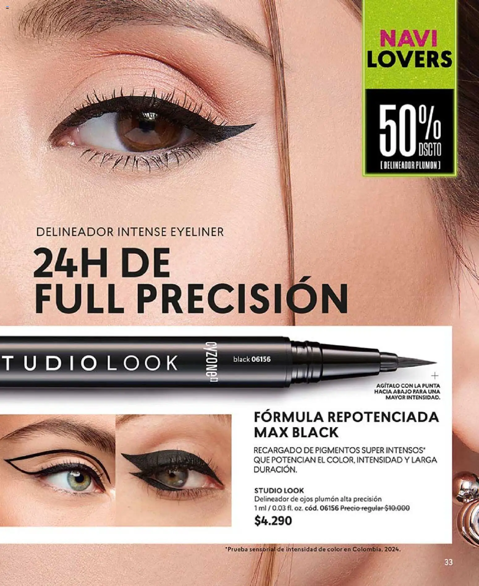 Catálogo CyZone Campaña 18 │ válido desde el 01.12.2025 | Página: 33 | Productos: Delineador de ojos, Delineador, Plumón