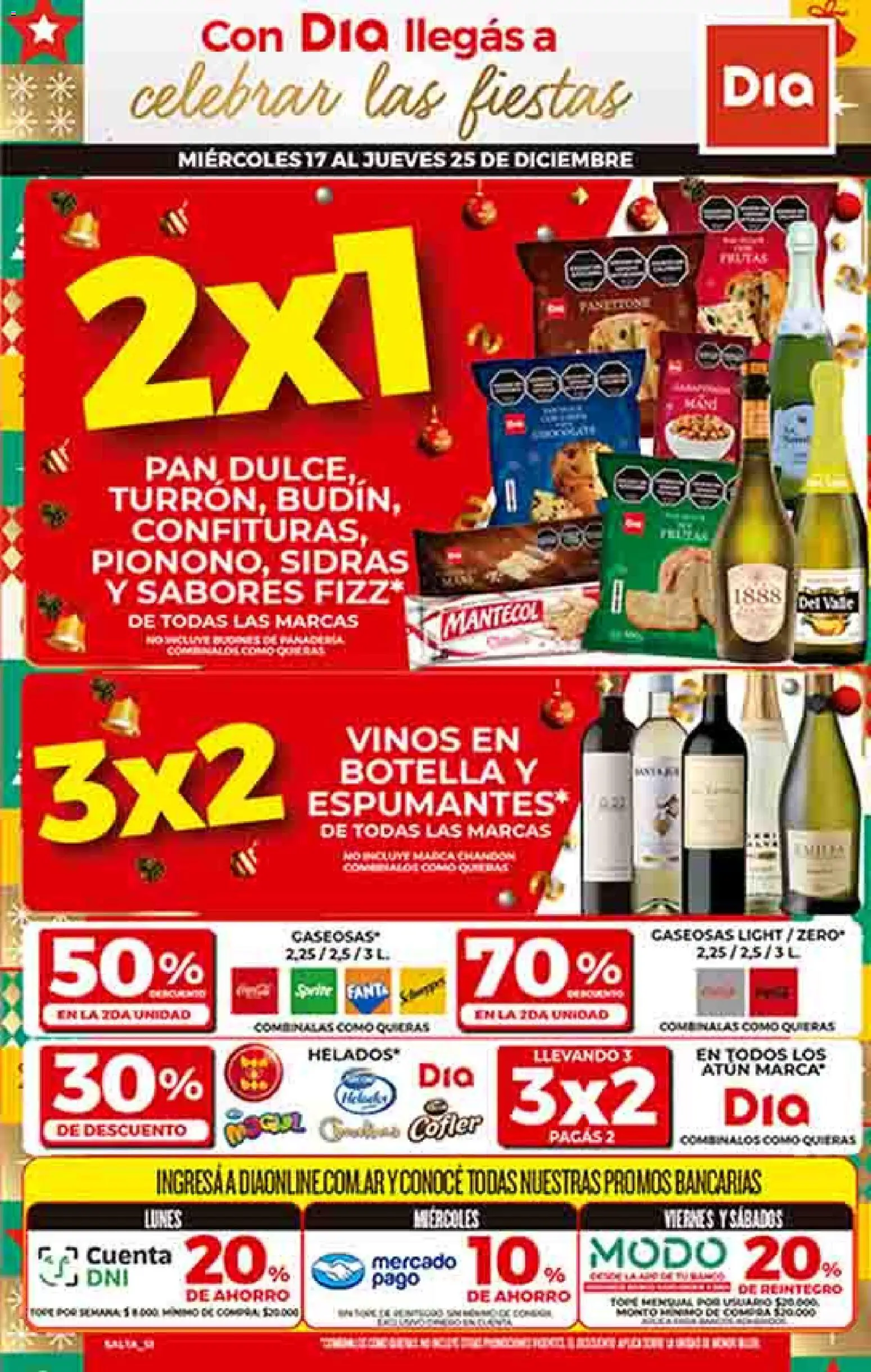 Dia - Ofertas - Salta y Jujuy │ válido desde el 17.12.2025 | Página: 1 | Productos: Botella, Atún, Pan