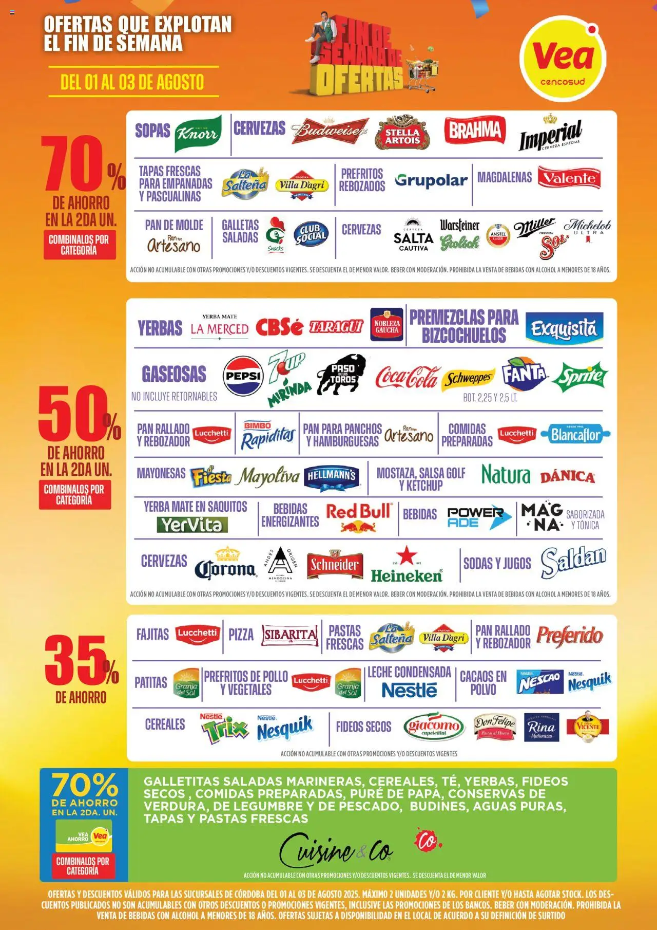 Vea - Ofertas | Córdoba │ válido desde el 01.08.2025 | Página: 3 | Productos: Mate, Pan, Cereales, Galletas