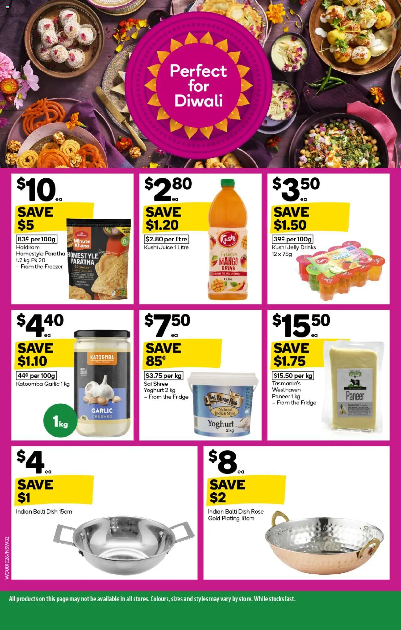 Woolworths catalogue - valid from 08.10.2025 | Page: 32 | Products: Yoghurt, Juice, Mango, Freezer
