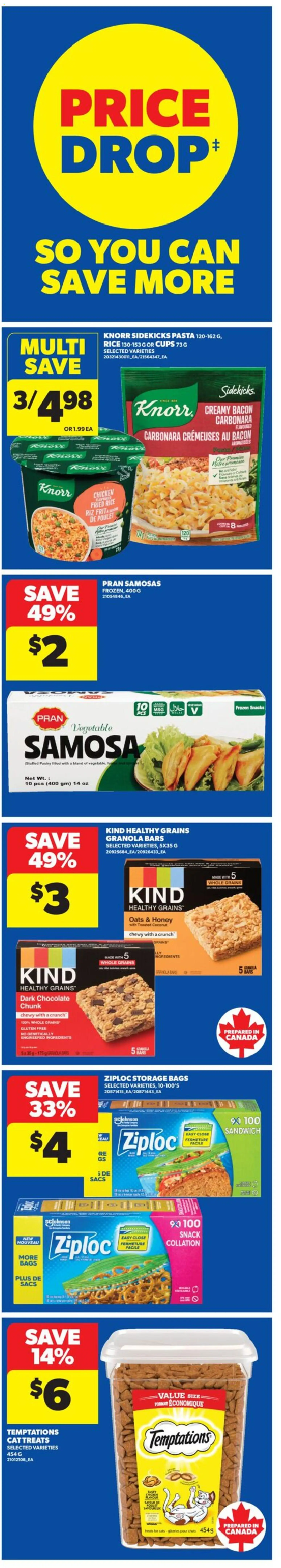 Real Canadian Superstore flyer valid from 19.03.2026 | Page: 6 | Products: Rice, Pasta, Chocolate, Chicken