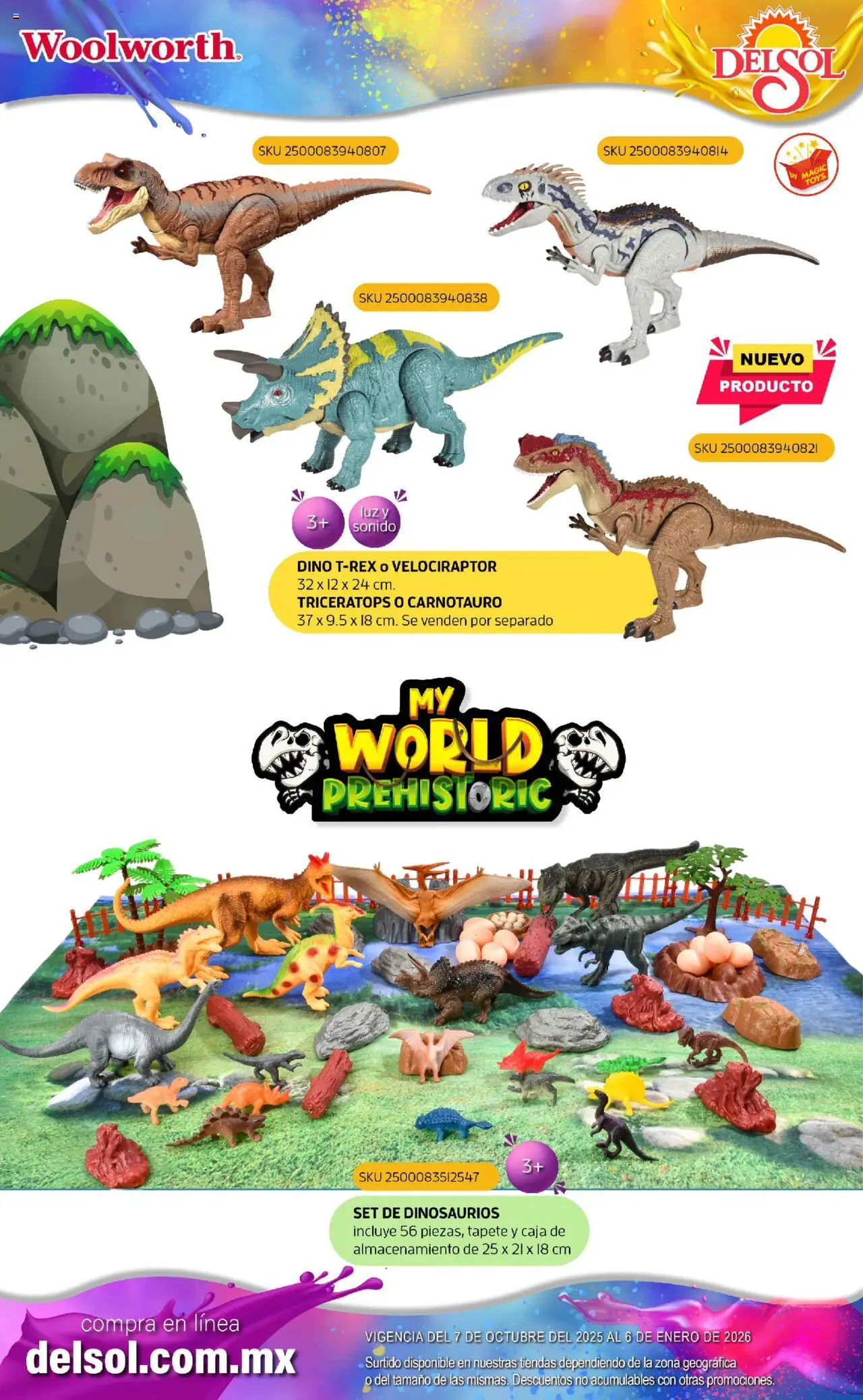 Nuevas ofertas de Del Sol y Woolworth válidas en toda la República Mexicana desde el 07.10.2025. ¡Encuentra las mejores ofertas en Del Sol y Woolworth - Catálogo Castillo Del Juguete! | Página: 149 | Productos: Caja, Tapete