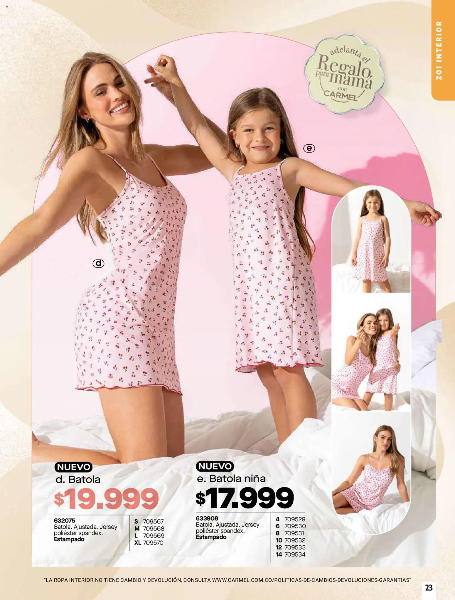 Carmel revista - valida desde el 01.06.2026 | Página: 23 | Productos: Ropa, Ropa interior