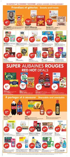 Preview of COCA-COLA ou/or PEPSI, Boissons/Beverages (2 L). Produits sélectionnés/Selected Types from shop Pharmaprix valid from 01.11.2025 | Page: 7 | Products: Chips, PC, Coffee, Pumpkin