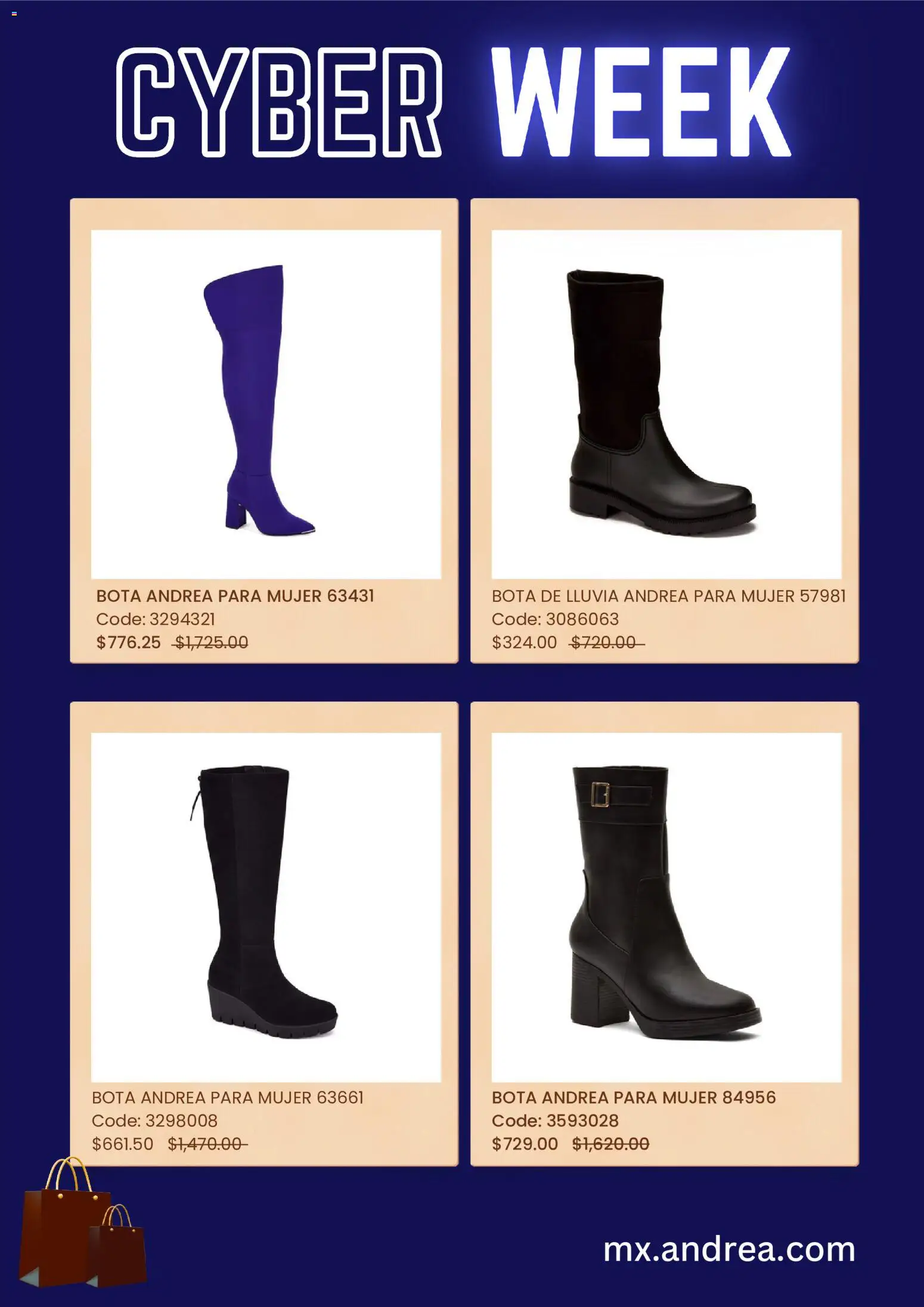 Nuevas ofertas de Andrea válidas en toda la República Mexicana desde el 01.12.2025. ¡Encuentra las mejores ofertas en Andrea Cyber Week! | Página: 4