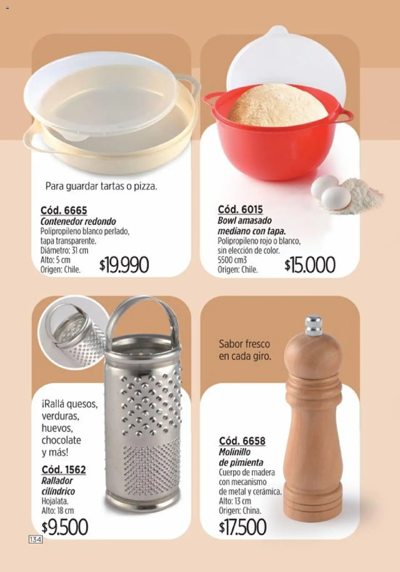 Catálogo Amodil Campaña 14 │ válido desde el 19.08.2025 | Página: 134 | Productos: Bowl, Pimienta, Chocolate, Molinillo
