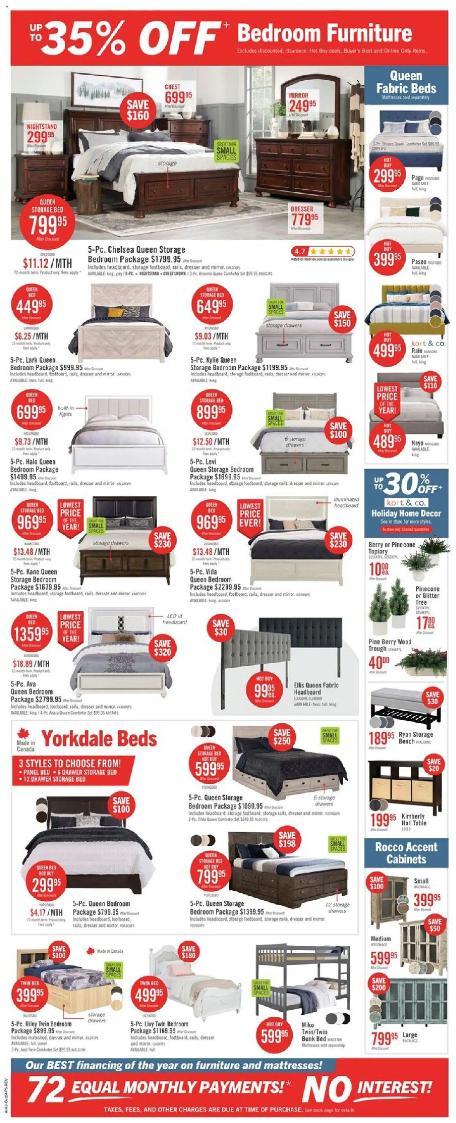 The Brick flyer valid from 23.10.2025 | Page: 8 | Products: Bed, Table, Mirror