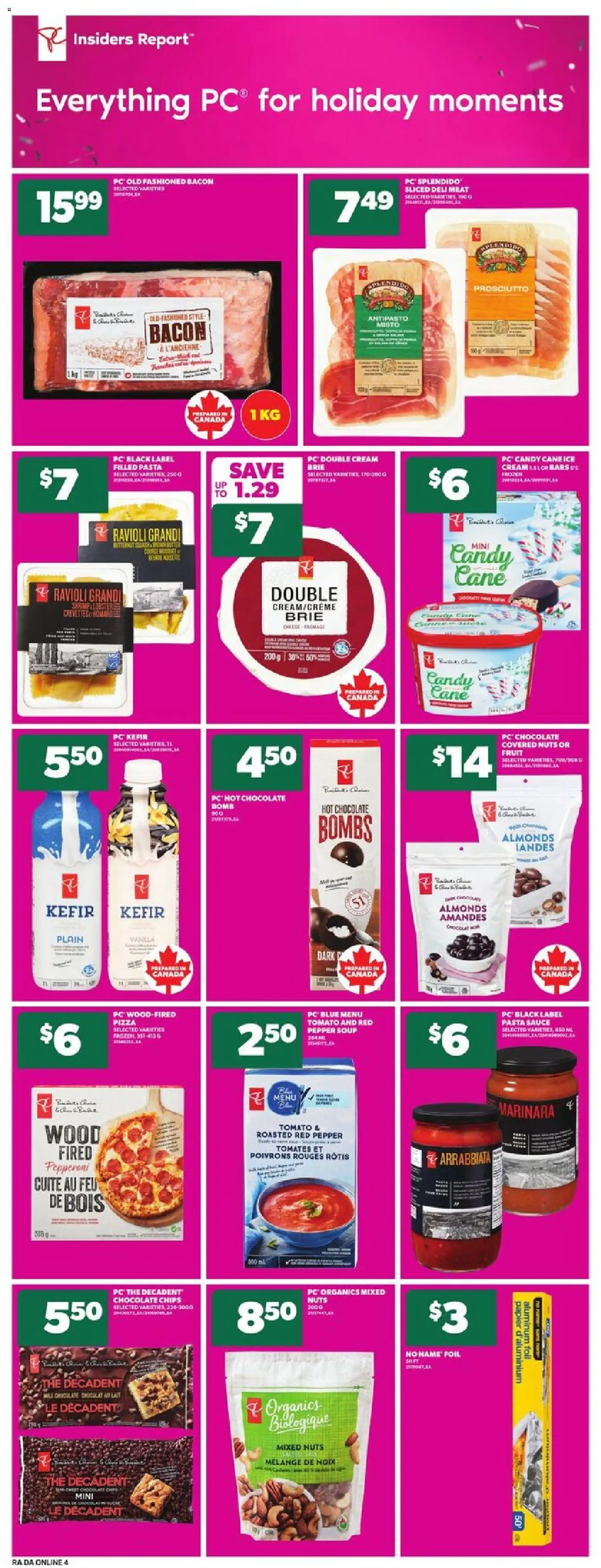 Atlantic Superstore flyer valid from 27.11.2025 | Page: 12 | Products: Pasta, Nuts, Cream, PC