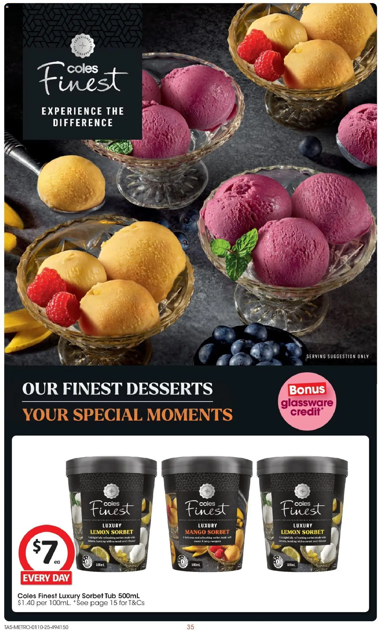 Coles catalogue - valid from 01.10.2025 | Page: 35 | Products: Glassware, Lemon, Mango