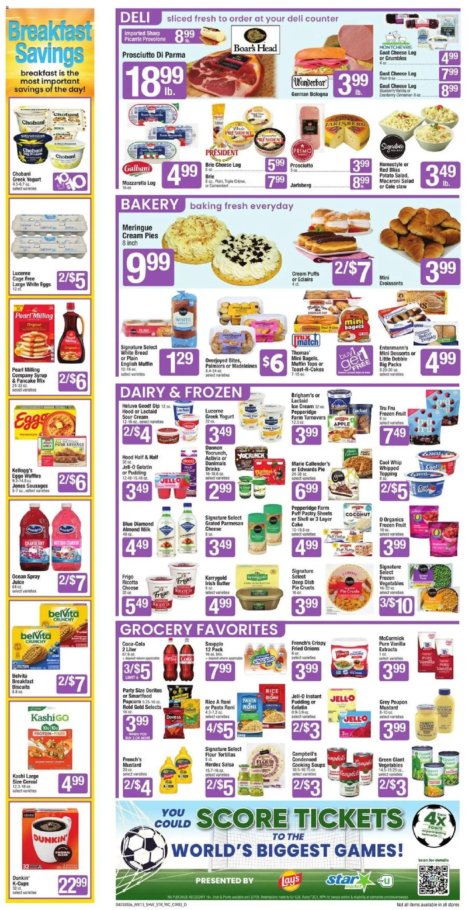 Star Market Weekly Ad - valid from 03.04.2026 | Page: 2 | Products: Milk, Cheese, Yogurt, Salad