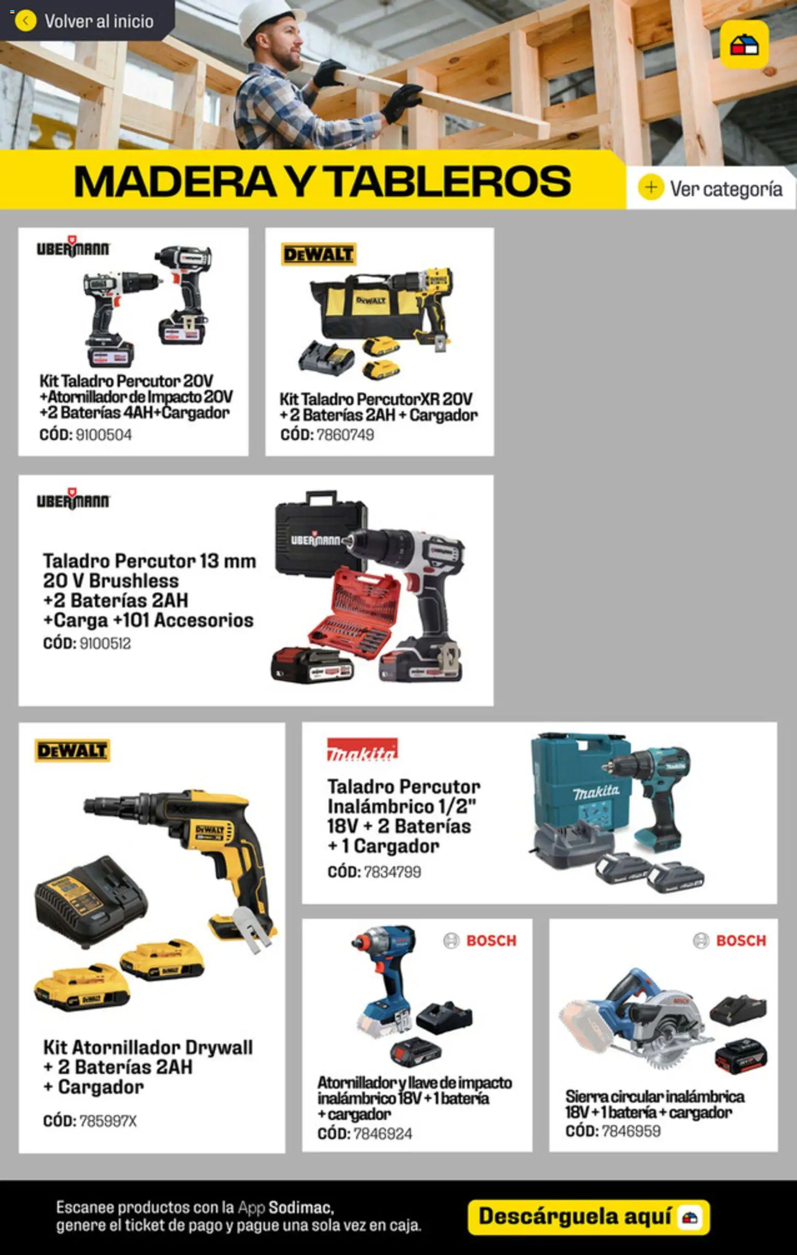 Sodimac ofertas  │ válido desde el 04.04.2026 | Página: 5 | Productos: Taladro, Cargador, Batería, Llave