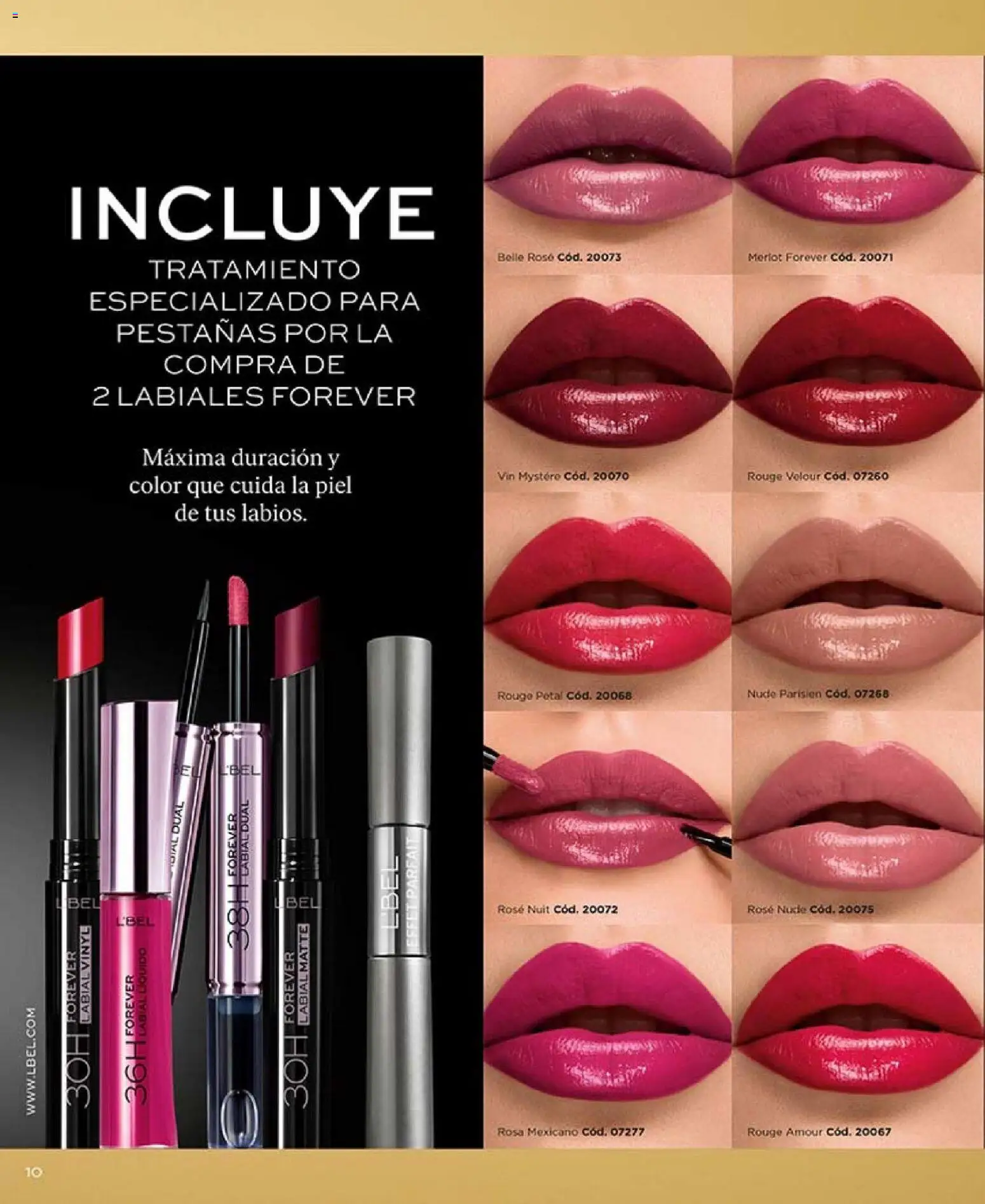 Catálogo L'Bel Campaña 1 │ válido desde el 01.01.2026 | Página: 10 | Productos: Labial