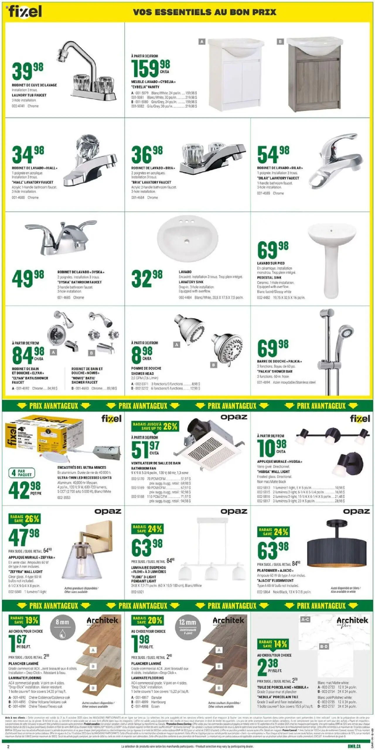 BMR flyer valid from 02.10.2025 | Page: 3 | Products: Fan, Box, Shower