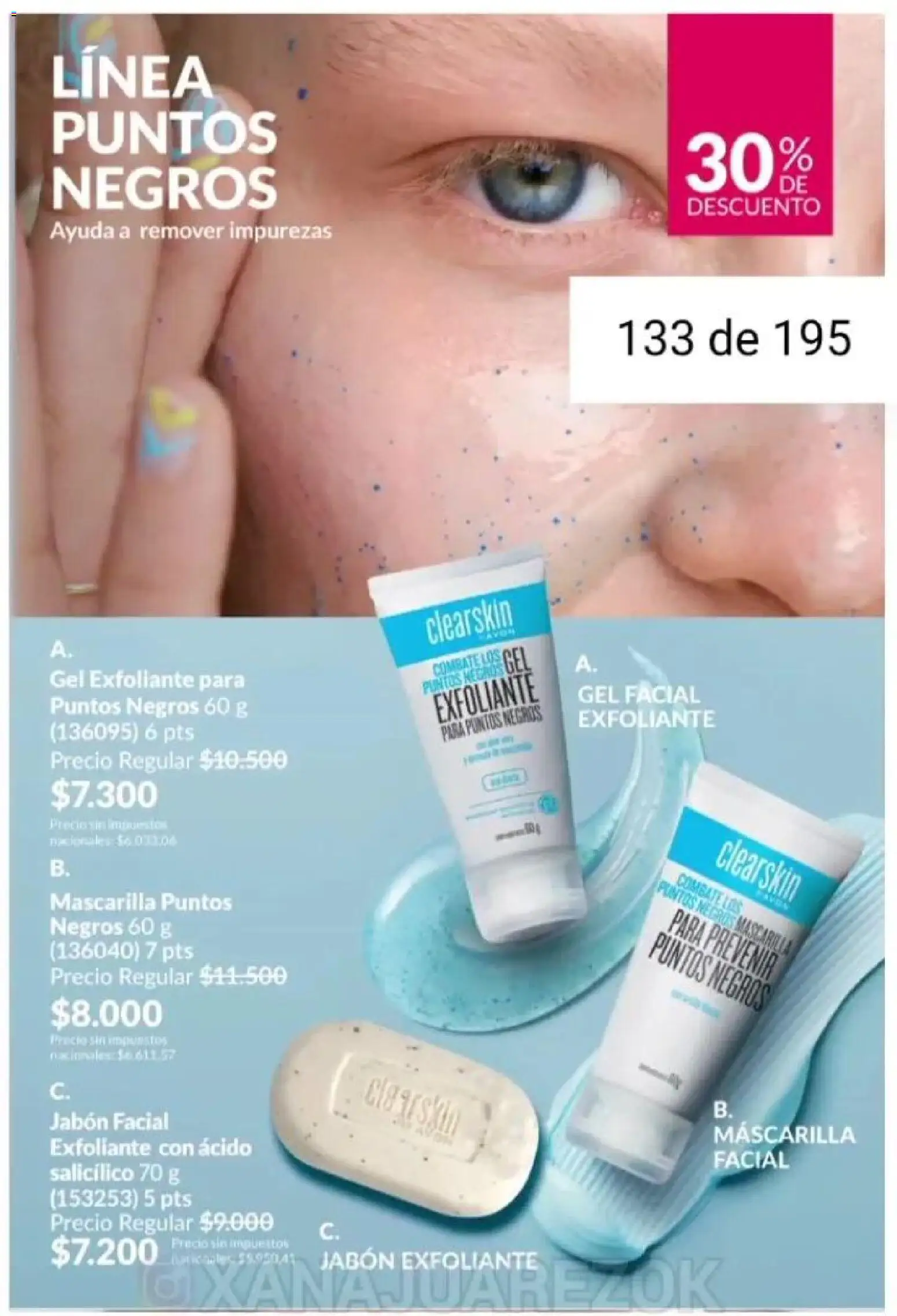 Catálogo AVON Campaña 1/2026 │ válido desde el 01.01.2026 | Página: 123 | Productos: Mascarilla, Jabón