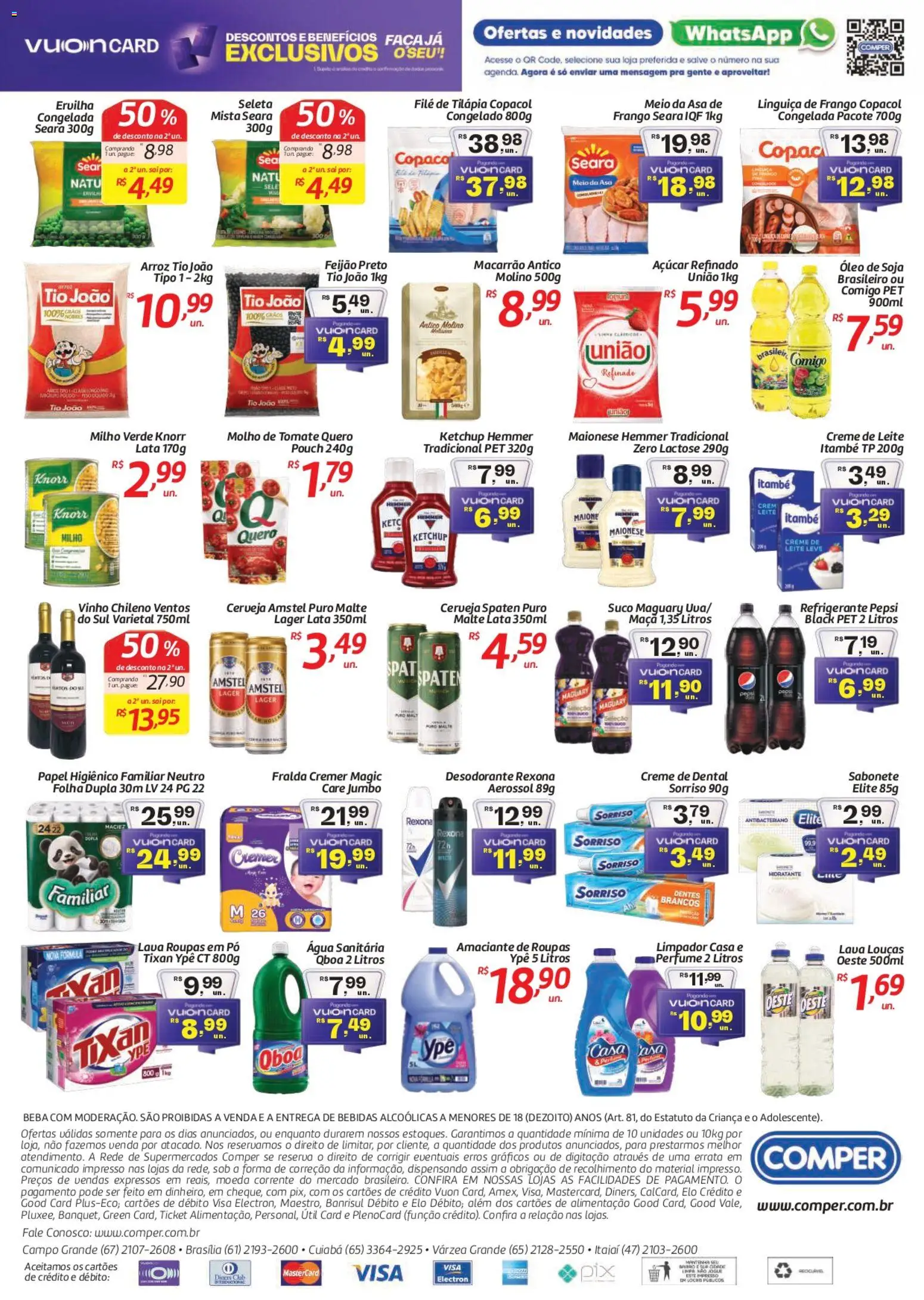 Comper Folheto - válido de 25.11.2025 | Página: 2 | Produtos: Feijão, Arroz, Refrigerante, Creme de leite