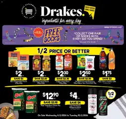 Preview of Drakes  Catalogue  - valid from 04.02.2026 | Page: 22 | Products: Cheese, Deodorant, Pepsi, Sauce