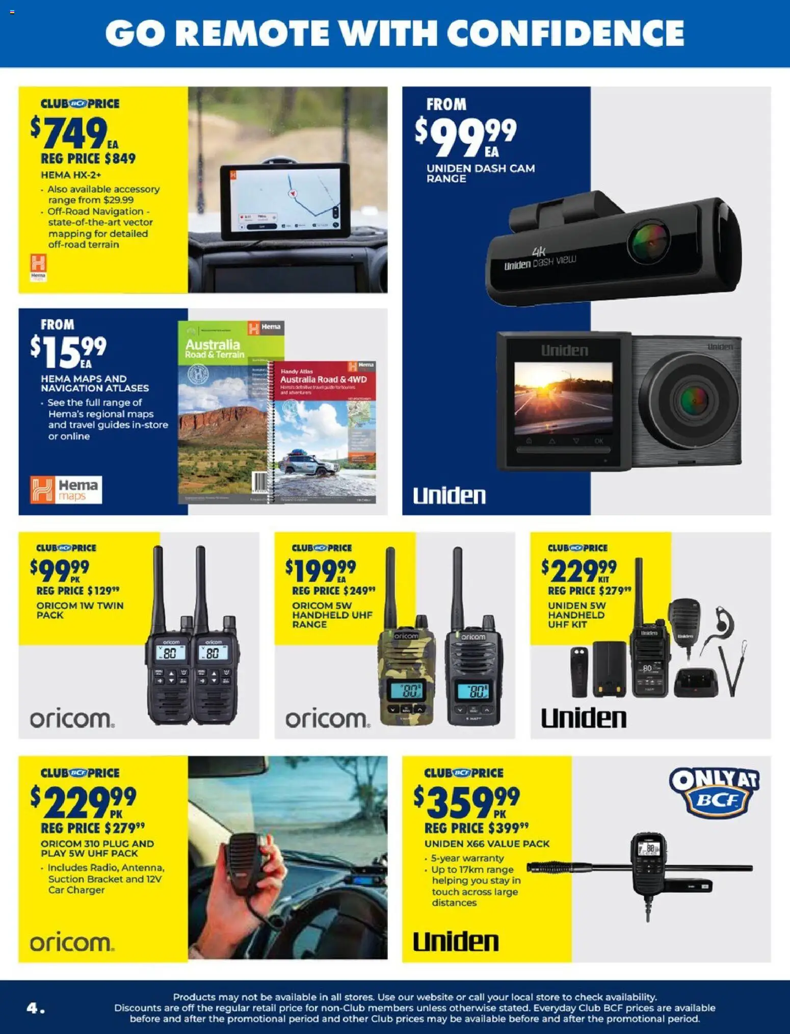 BCF catalogue - valid from 28.04.2026 | Page: 4 | Products: Charger, Navigation